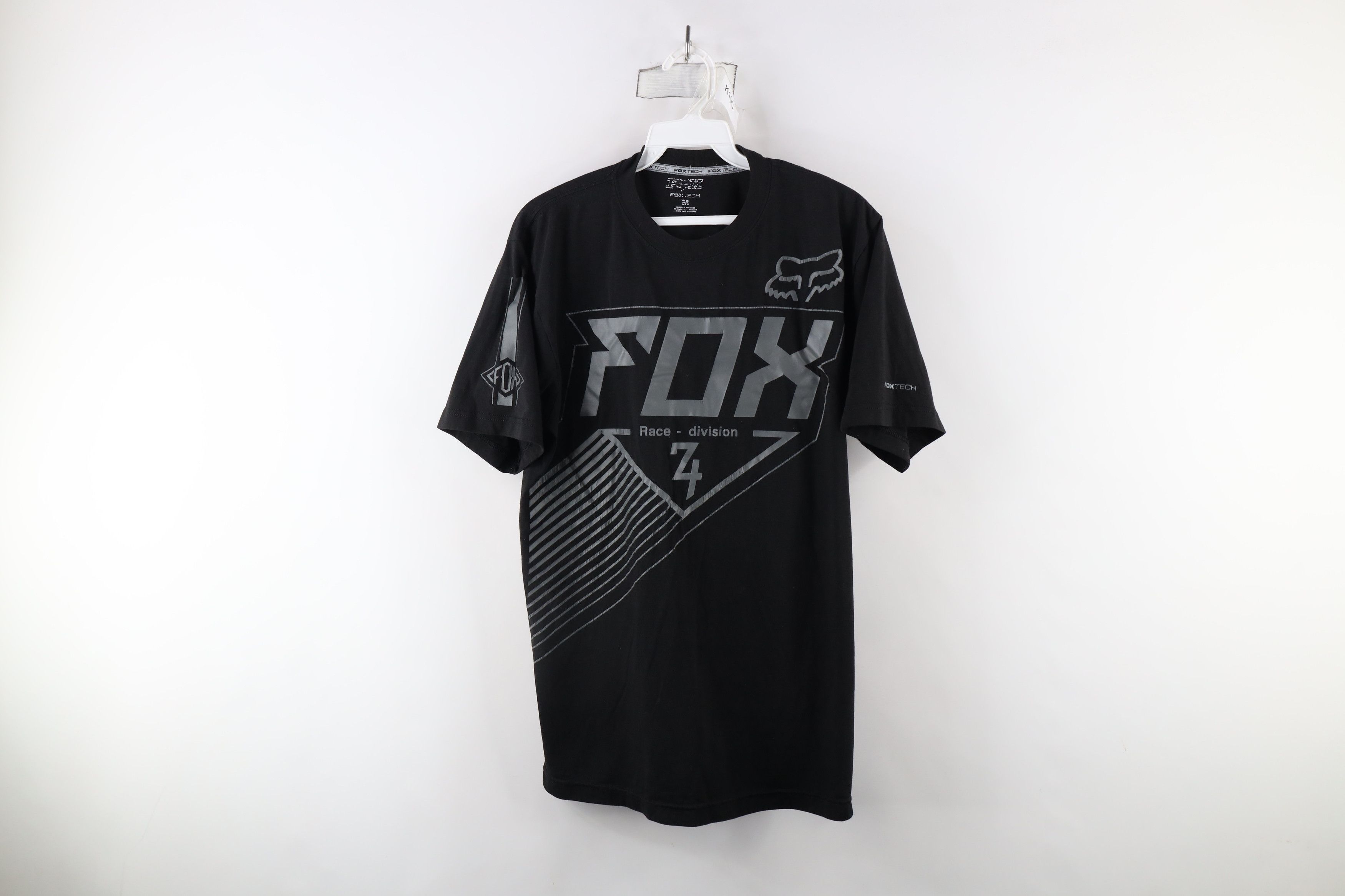 Fox Racing × Vintage Vintage Fox Racing Spell Out Big Logo T-Shirt Black Size US M / EU 48-50 / 2 - 1 Thumbnail