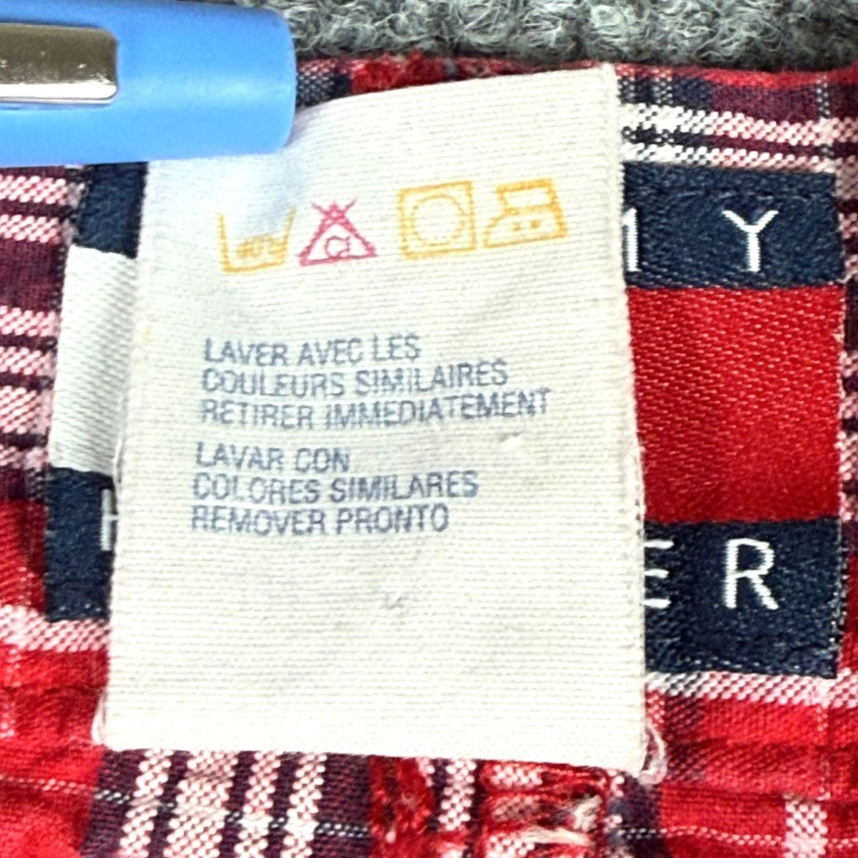 Tommy Hilfiger VINTAGE Tommy Hilfiger Plaid Shorts Mens Chino 34 Red Blue White Preppy USA Casual Summer Vacaton Size US 34 / EU 50 - 5 Thumbnail