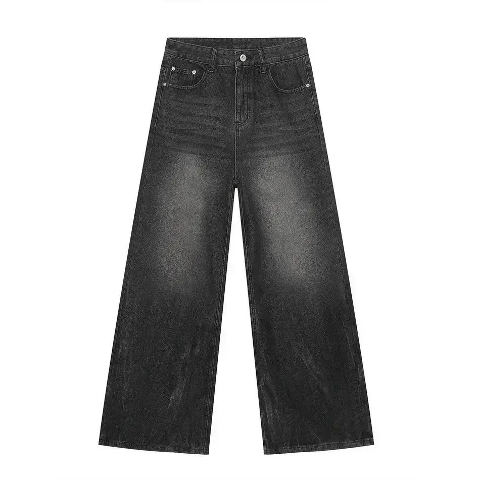 Japanese Brand Retro straight leg wide leg loose jeans Size US 32 / EU 48 - 6 Thumbnail