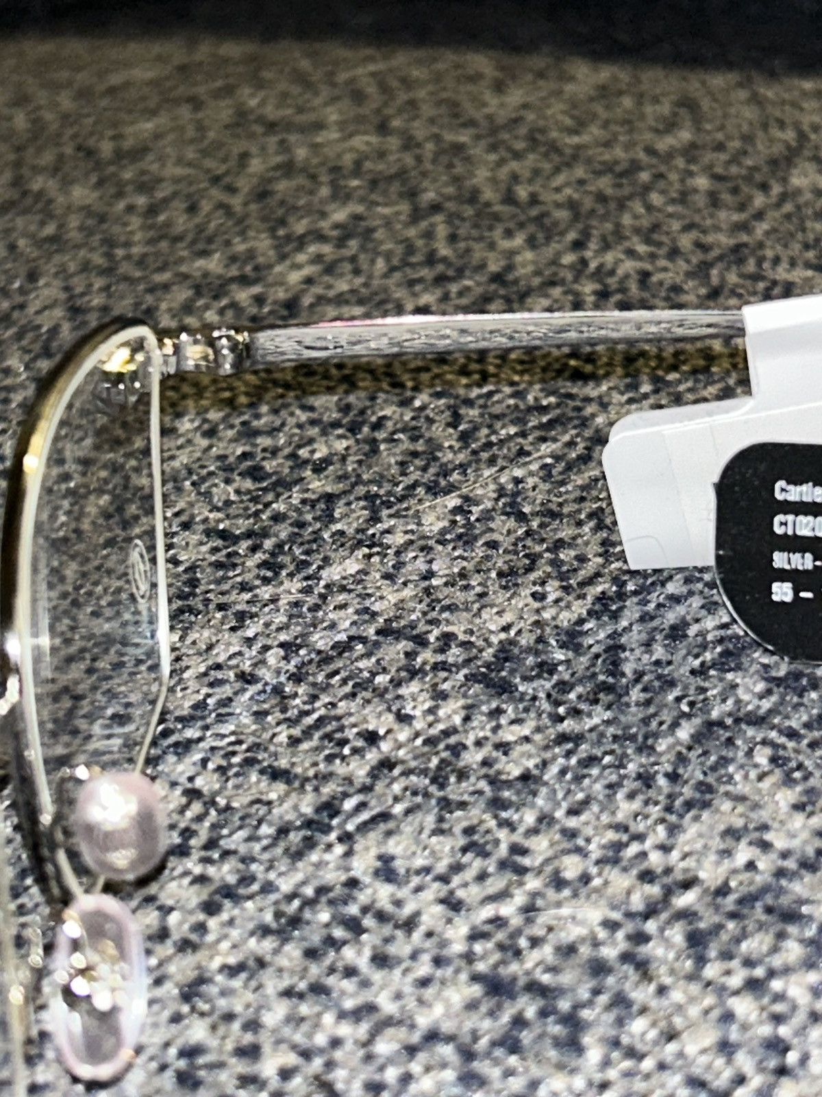 Cartier Cartier CT0209O 002 Silver Full-Rim Eyeglasses 55mm Size ONE SIZE - 8 Thumbnail