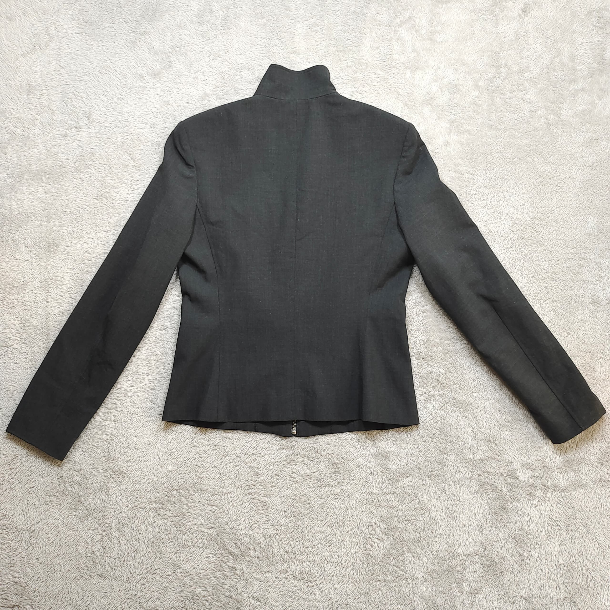 Calvin Klein Calvin Klein Women’s Zip-Up Blazer Modern Stand Collar Size M / US 6-8 / IT 42-44 - 2 Thumbnail
