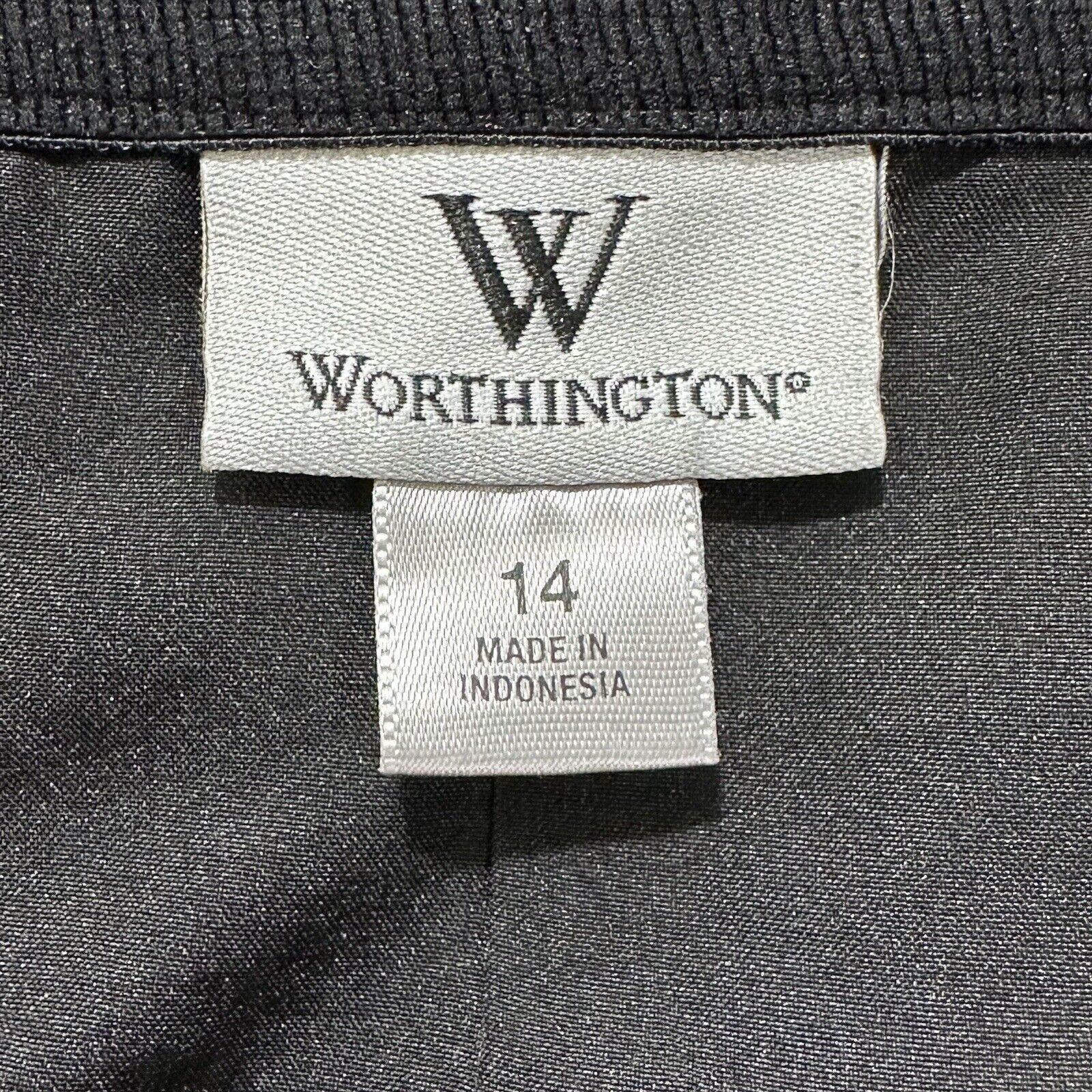 Other Worthington Women's 14 Black White Leopard Print Skirt Lined Size 36" / US 14 / IT 50 - 3 Thumbnail