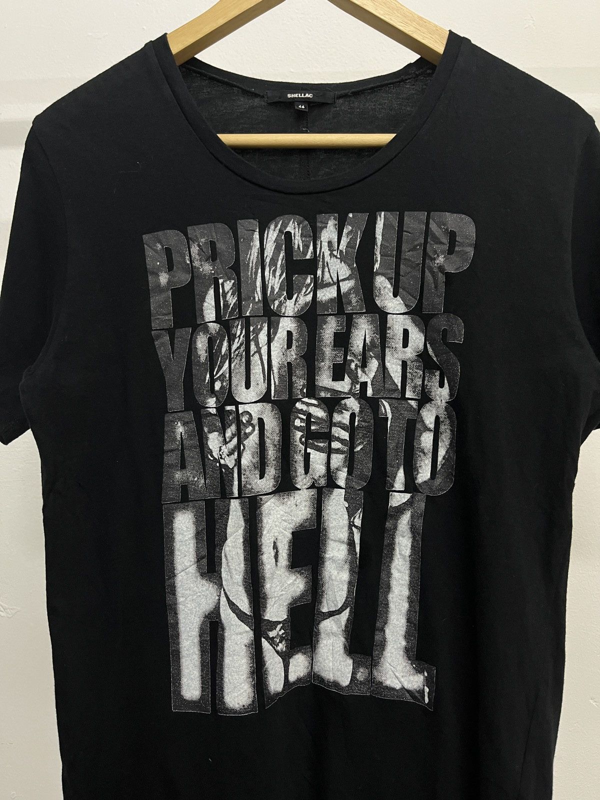 KMRii Shellac Naked Women Poem LGB Punk Vkei Style Graphic Tee Size US S / EU 44-46 / 1 - 10 Thumbnail