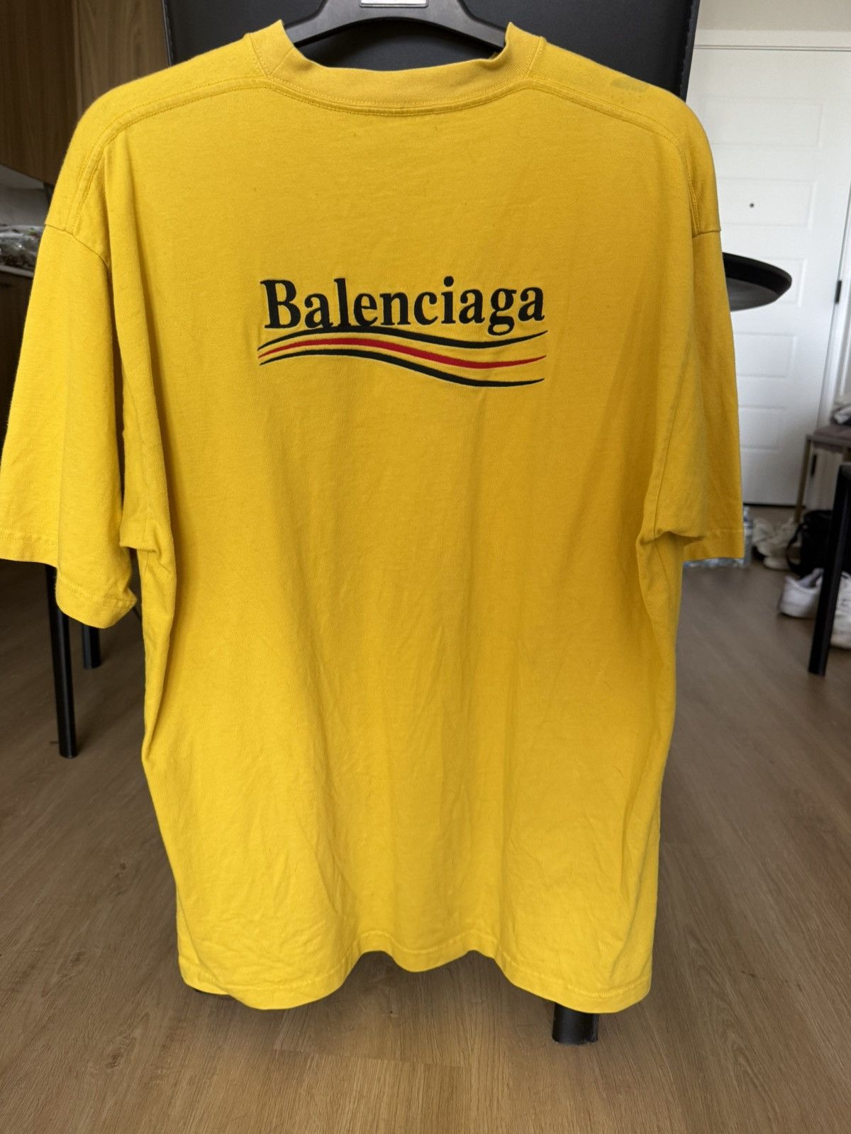 Balenciaga Balenciaga Oversized TShirt Vibrant Yellow Luxury Streetwear Size US M / EU 48-50 / 2 - 2 Thumbnail