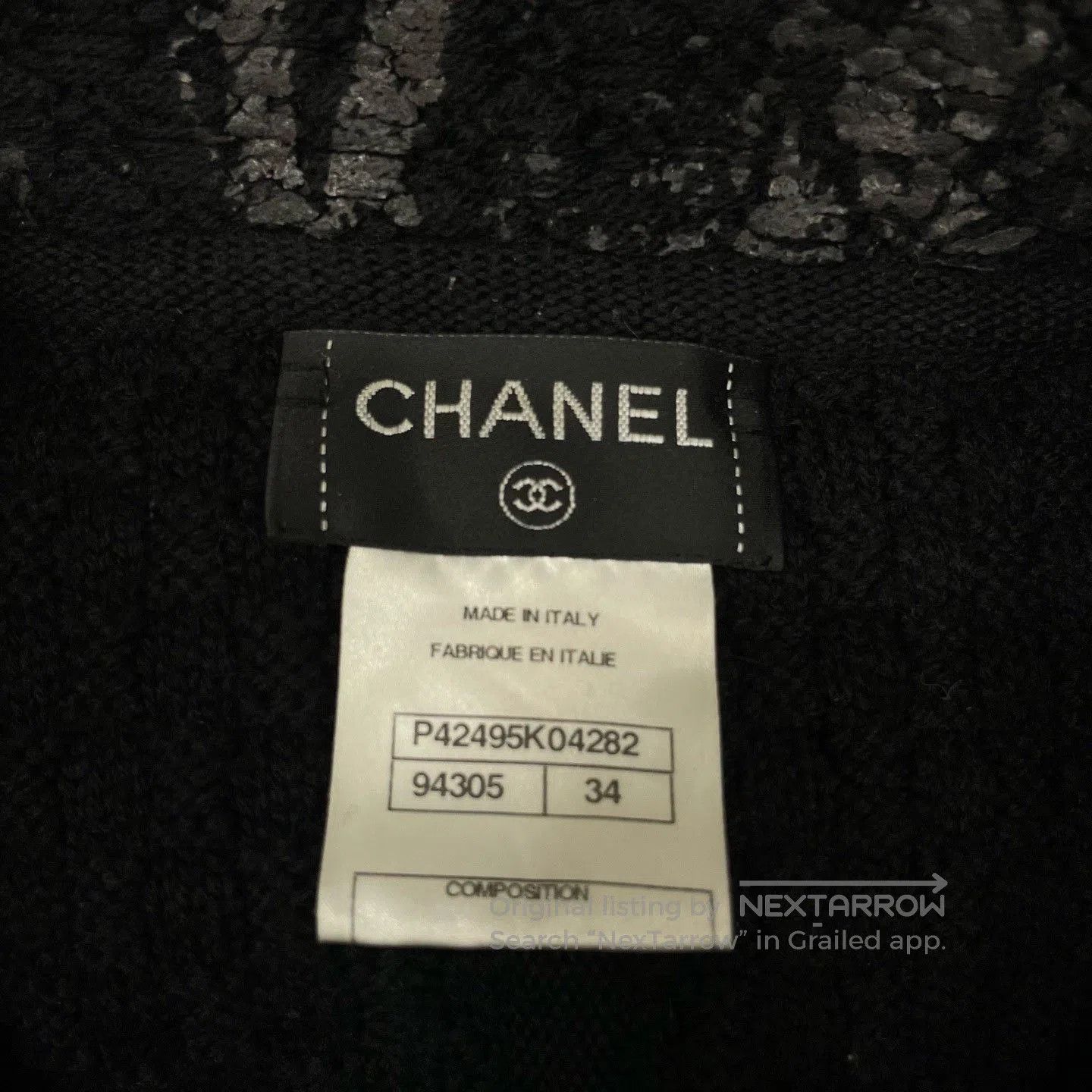 Chanel Chanel Black Tweed Short Coat. Size XXS / US 00 / IT 34 - 4 Thumbnail
