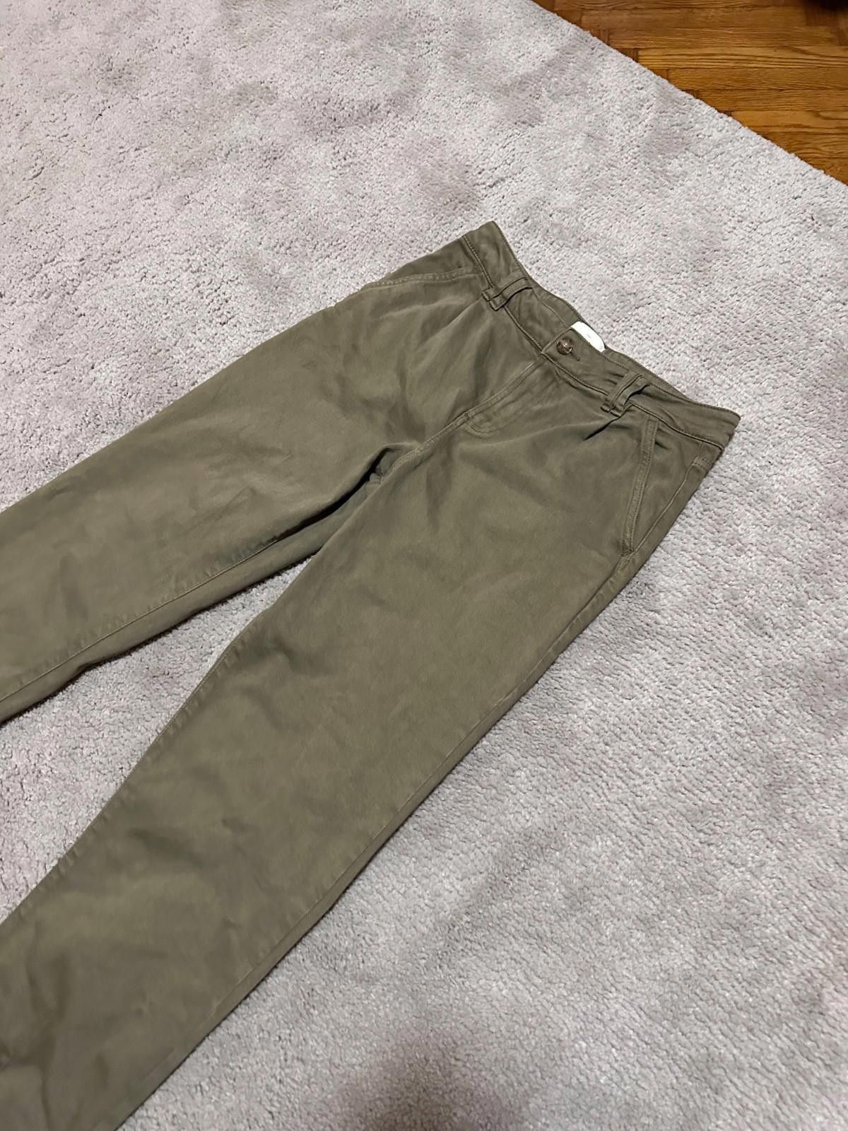 Sezane Sezane Manu Wide Leg Low Rise Pleated Trousers Green Size 40 Size 40" / US 18 - 3 Thumbnail