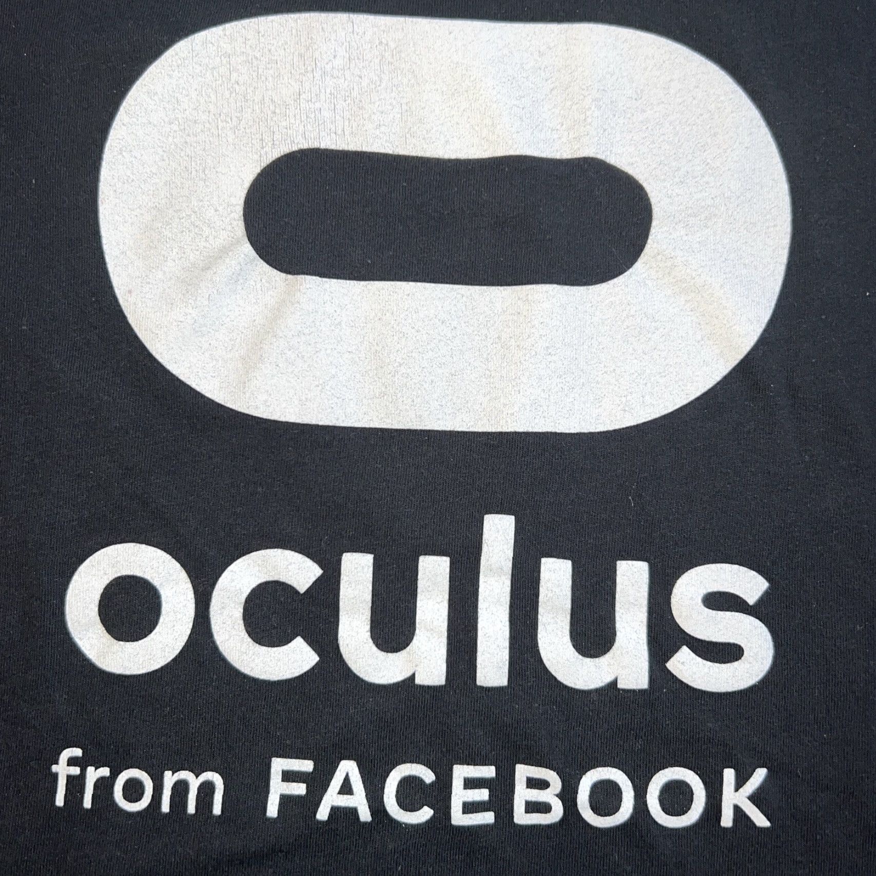 Vintage Meta Facebook Oculus Logo Shirt Mens Small Black Canvas Graphic Print Crew Neck Short Sleeve All Seasons Vid​eo Gaming 92s Size US S / EU 44-46 / 1 - 2 Thumbnail