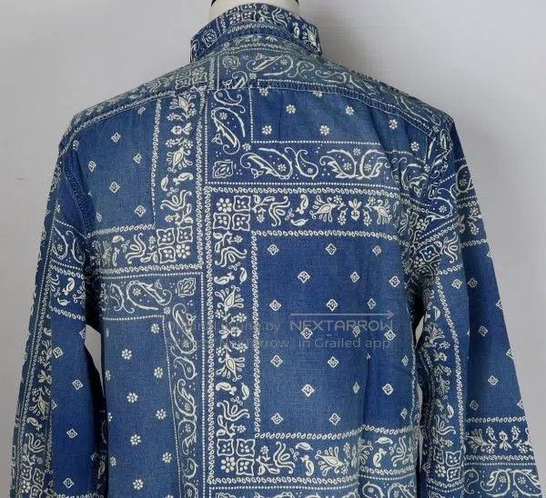 RRL Ralph Lauren RRL Ralph Lauren Old discontinued square scarf shirt Size US L / EU 52-54 / 3 - 5 Thumbnail