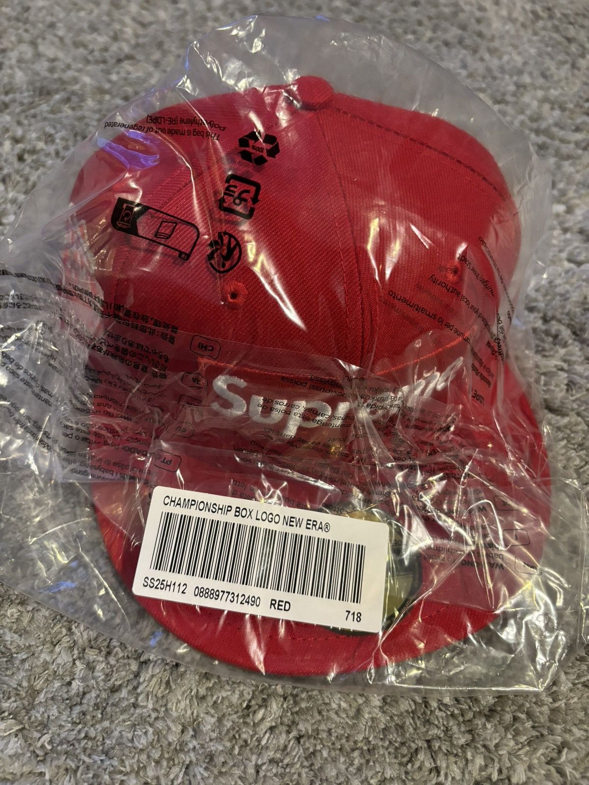 New Era × Supreme Supreme Championship Box Logo New Era 59fifty Hat Size ONE SIZE - 5 Thumbnail