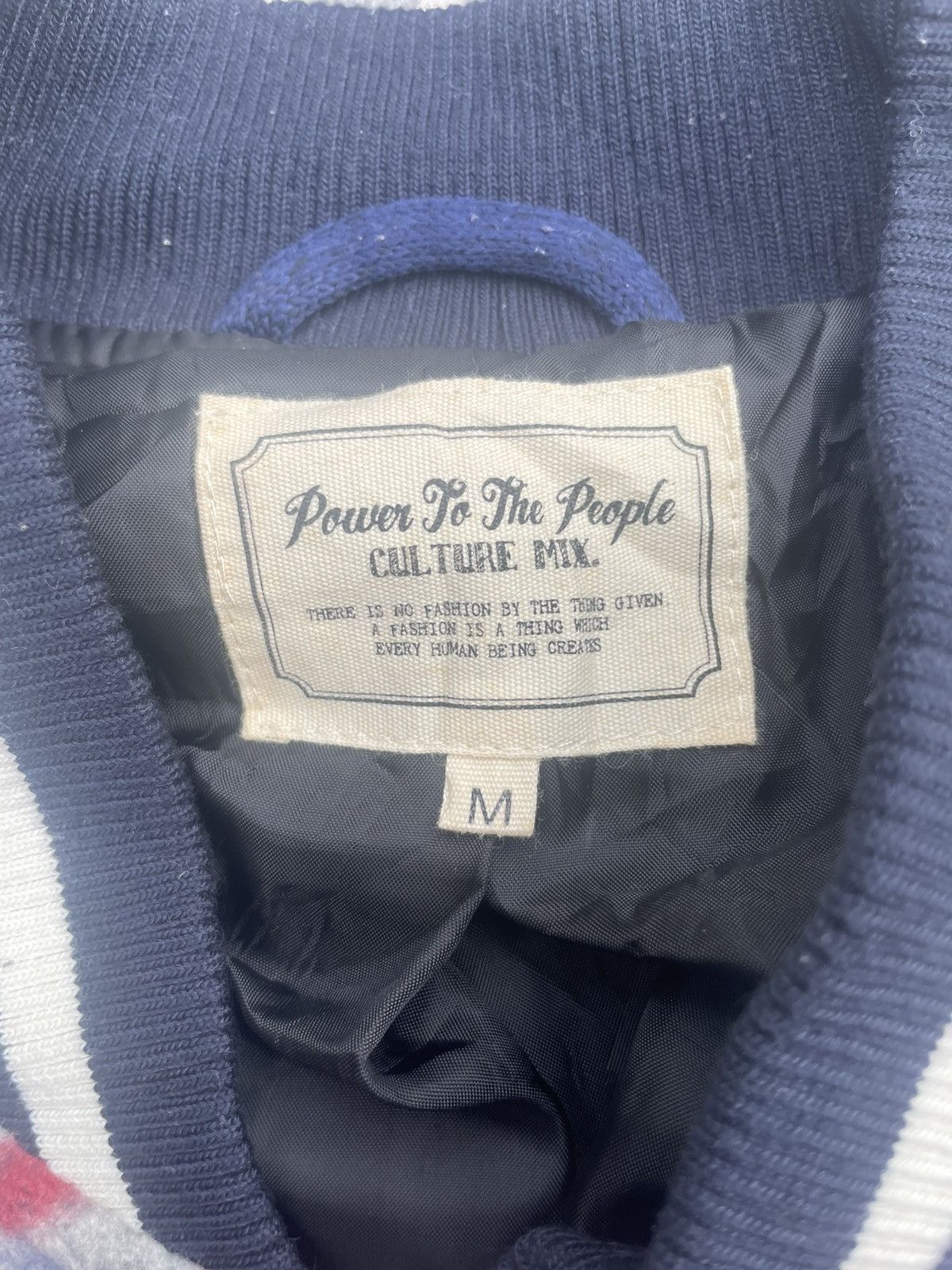Japanese Brand Varsity Power To The People American Flag Jacket Size US M / EU 48-50 / 2 - 12 Thumbnail