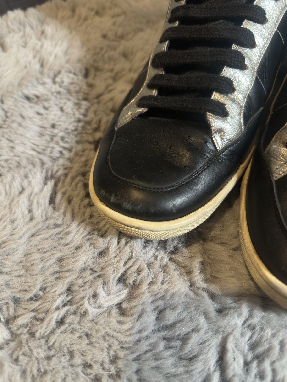 Saint Laurent Paris SAINT LAURENT PARIS SLP SL/36H Silver Star Sneakers Size US 8.5 / EU 41-42 - 5 Thumbnail