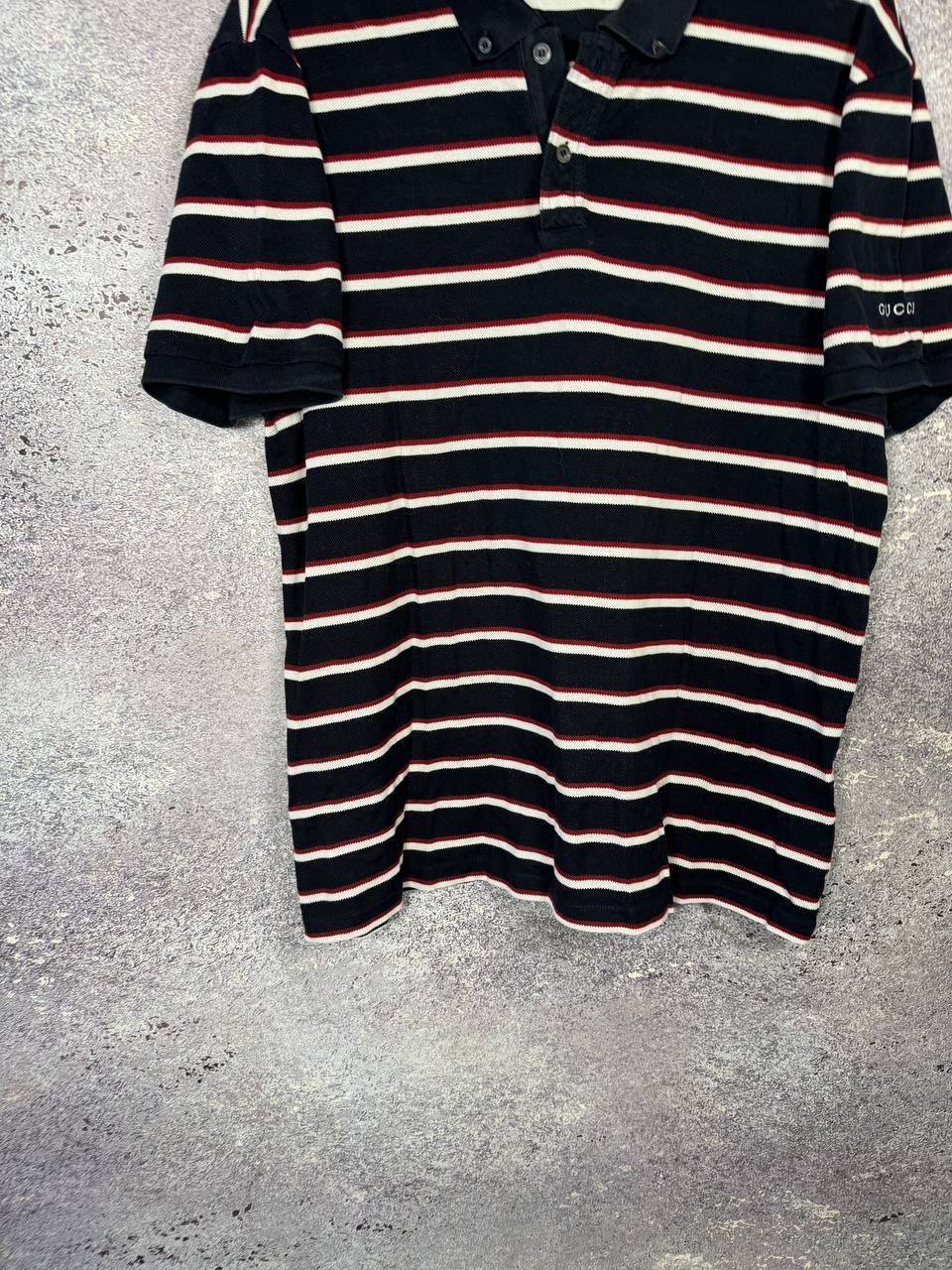 Gucci Vintage Gucci Striped Polo Y2k Oldmoney Men's 2XL Size Size US XXL / EU 58 / 5 - 4 Thumbnail