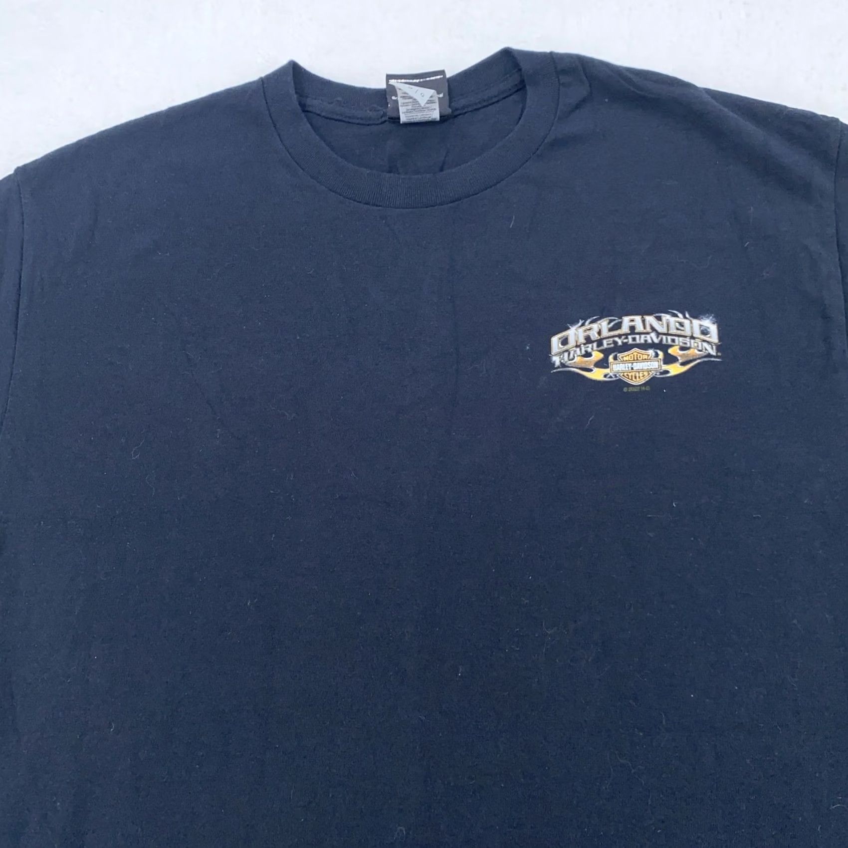 Harley Davidson Harley-Davidson Shirt Mens L Black Crew Neck Short Sleeve Graphic Print Palm Tree Florida Biker Beach - Mens Size US L / EU 52-54 / 3 - 2 Thumbnail
