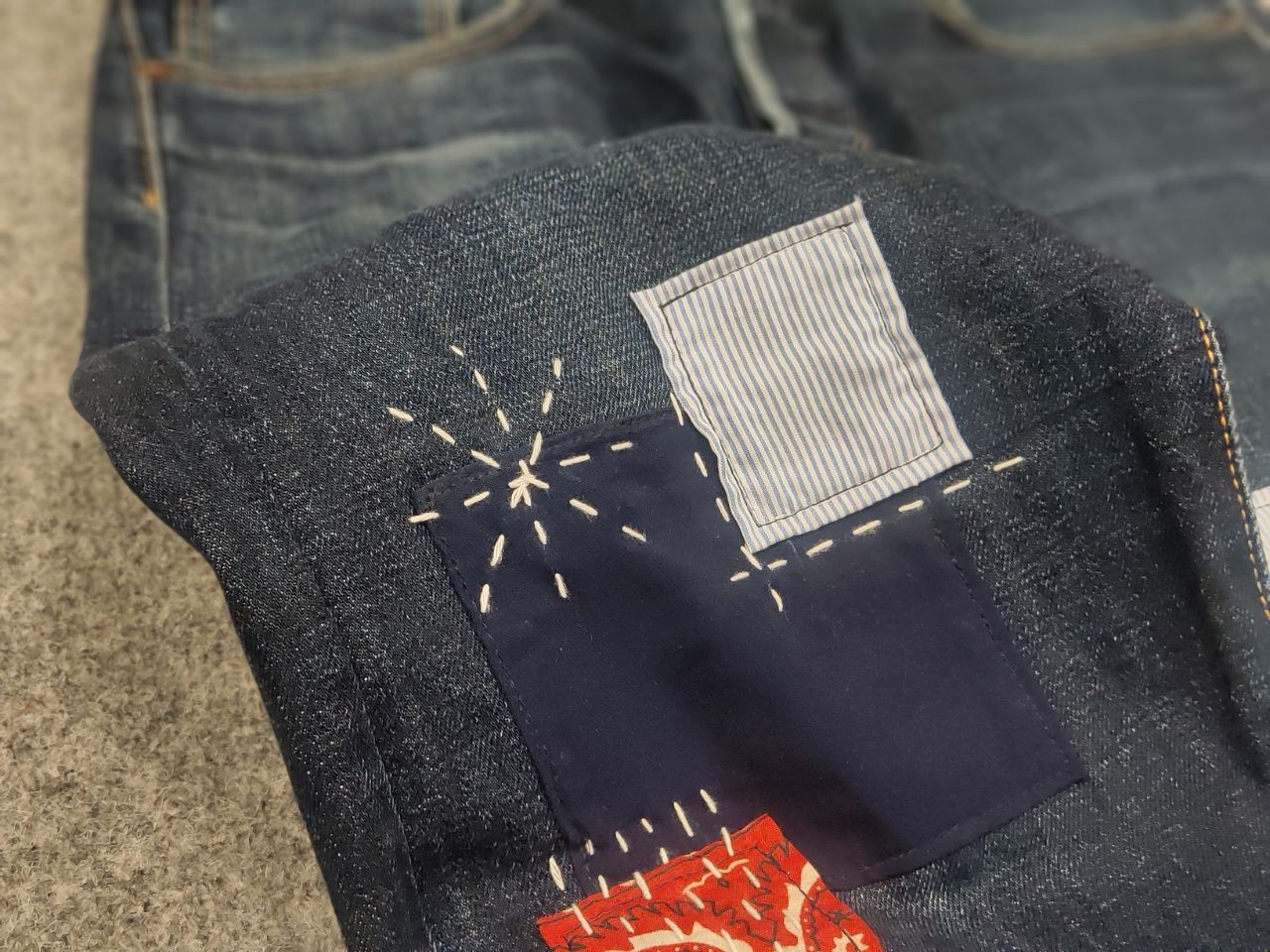Edwin Vintage Edwin Japan Made Embroidered Selvedge Denim Jeans Size US 34 / EU 50 - 12 Thumbnail