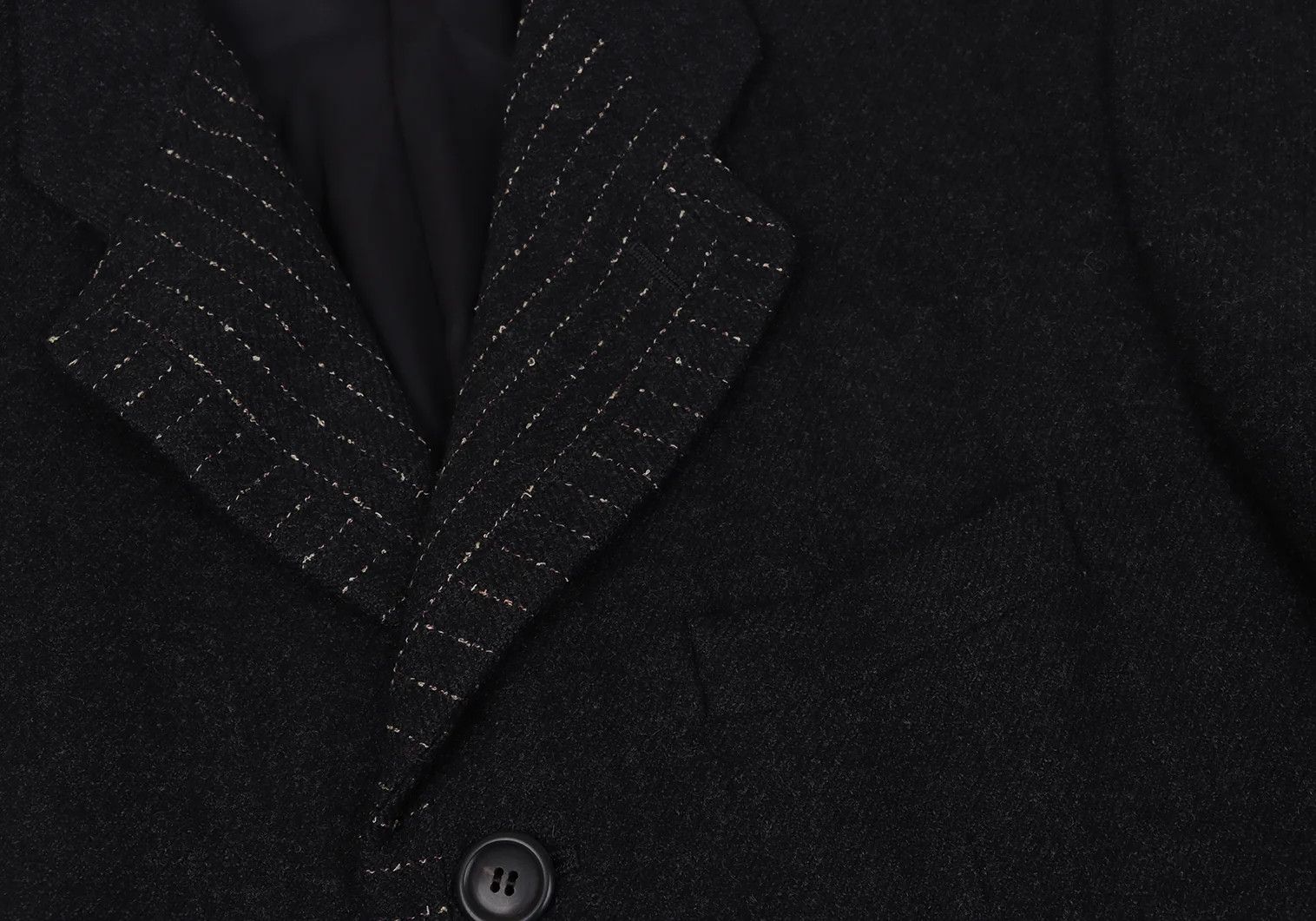 Issey Miyake Striped Design Jacket in Charcoal Size M Size US M / EU 48-50 / 2 - 3 Thumbnail