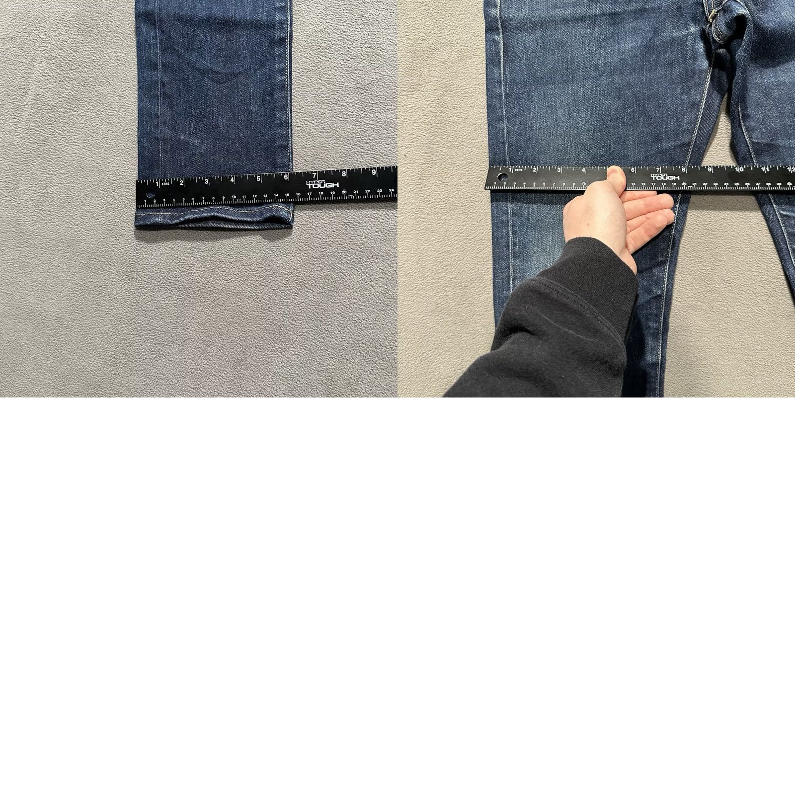 Uniqlo Uniqlo Mens Jeans Blue Selvedge Denim Slim Straight Low Rise Kiahara 28x34 Size US 28 / EU 44 - 11 Thumbnail