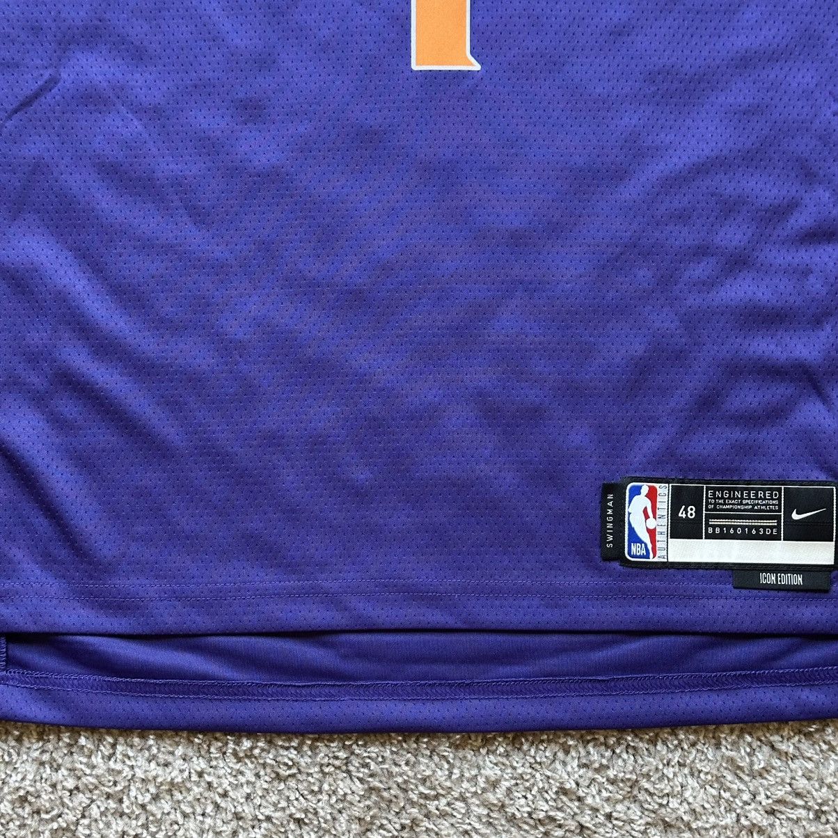Nike PHOENIX SUNS DEVIN BOOKER 1 ICON SWINGMAN BASKETBALL JERSEY Size US L / EU 52-54 / 3 - 8 Thumbnail