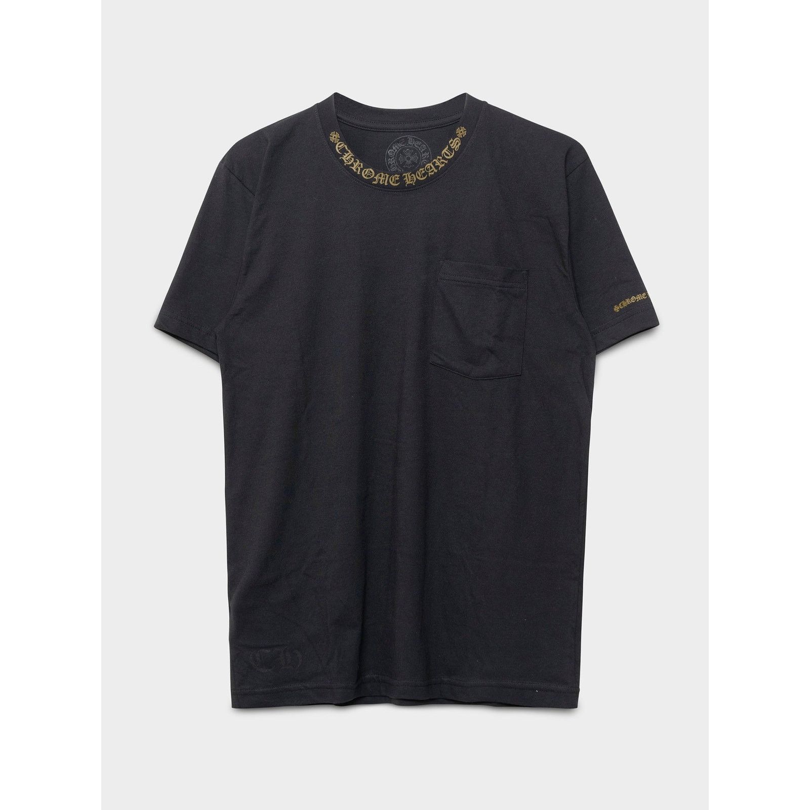 Chrome Hearts Brown Neck Logo T-Shirt Size US M / EU 48-50 / 2 - 1 Thumbnail