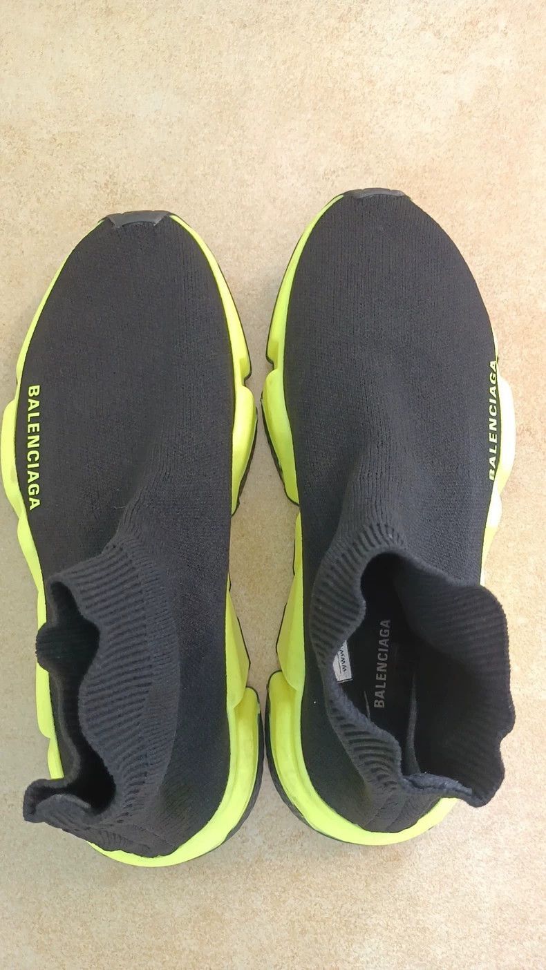 Balenciaga Balenciaga Black and Neon Sock Shoes-2506 Size US 7 / EU 40 - 2 Thumbnail