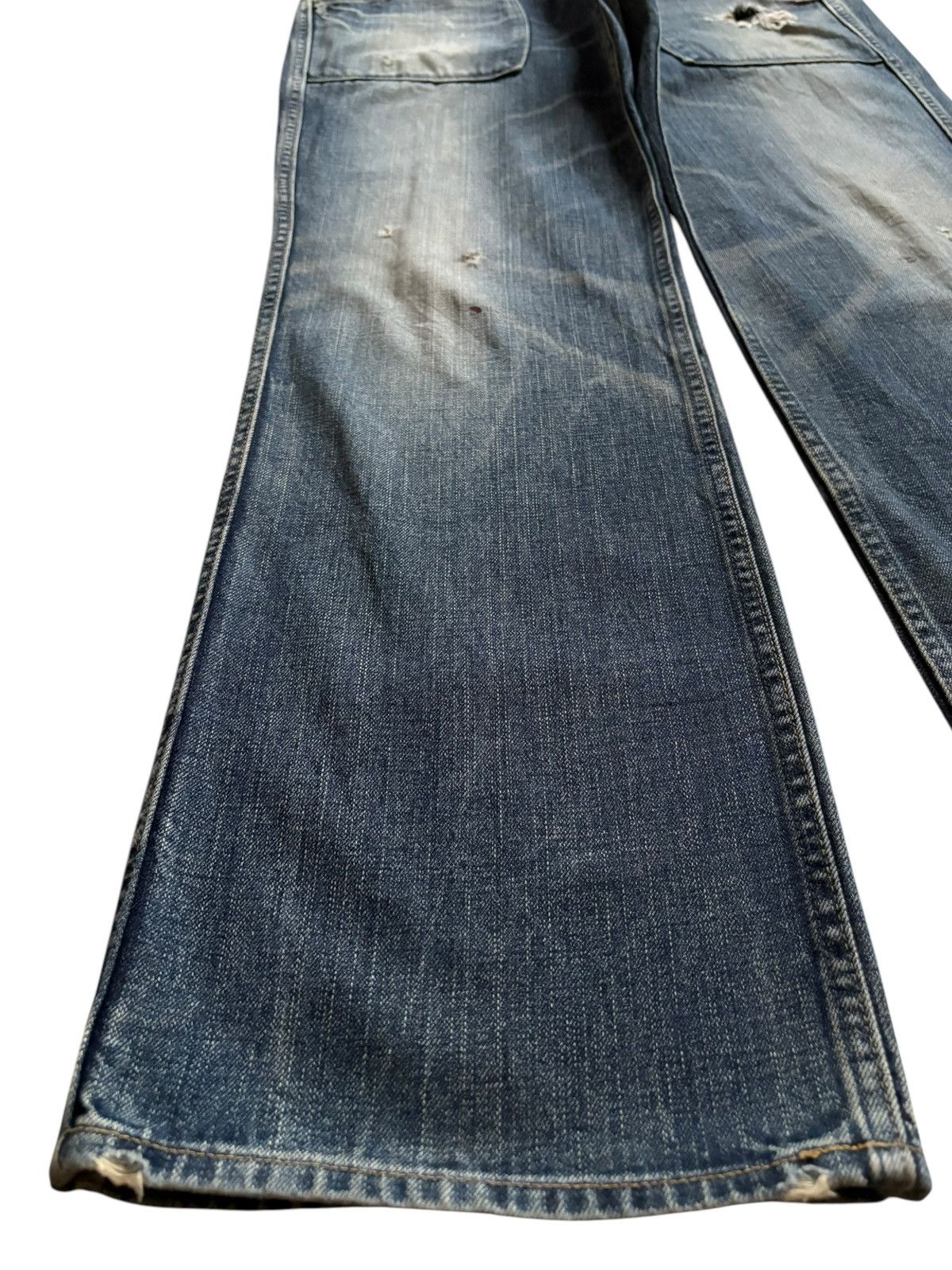 Japanese Brand × Spellbound Vintage Japanese Spellbound Mud Wash Distressed Baggy Jeans Size US 34 / EU 50 - 7 Thumbnail