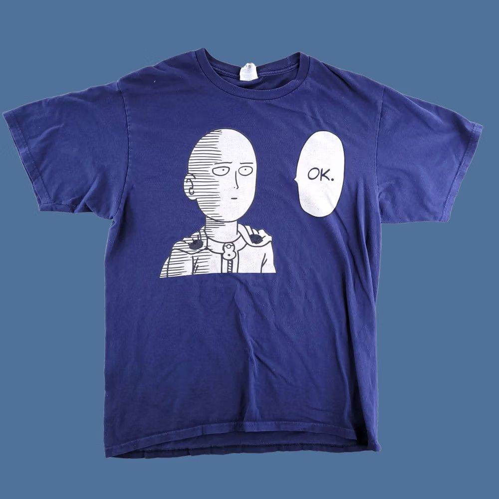 Port & Company Port & Company One Punch Man T Shirt Mens Medium Blue Short Sleeve Crewneck Anime 100% Authentic Mens Regular Size M Size US M / EU 48-50 / 2 - 1 Thumbnail
