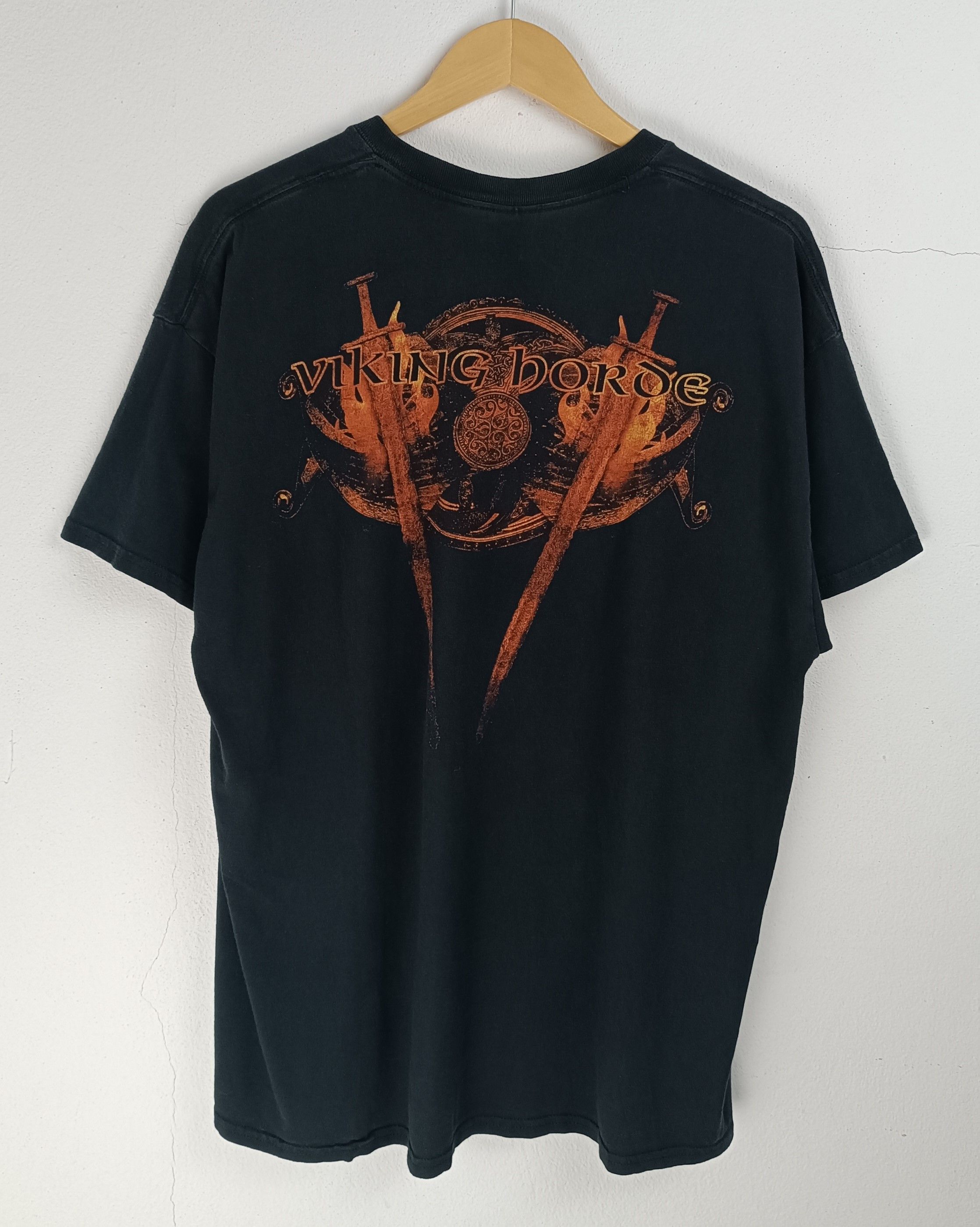 Band Tees VINTAGE AMON AMARTH 'VIKING HORDE' TEE (ghost arch opeth) Size US XL / EU 56 / 4 - 4 Thumbnail