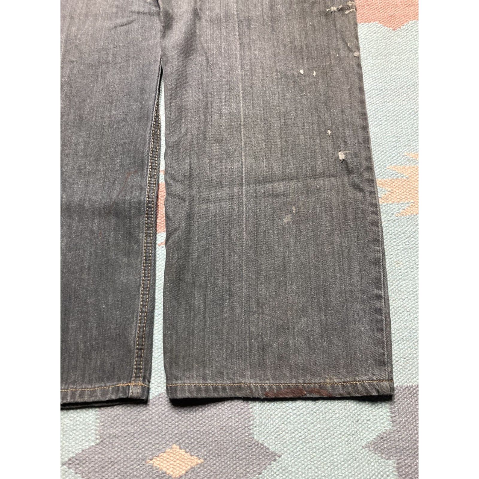 Vintage Vintage baggy jeans black cyber mall goth wide leg grunge skater 38x29 Imperious Jeans Men 38 Black Grunge Wide-Leg Vintage Y2K Size US 38 / EU 54 - 2 Thumbnail