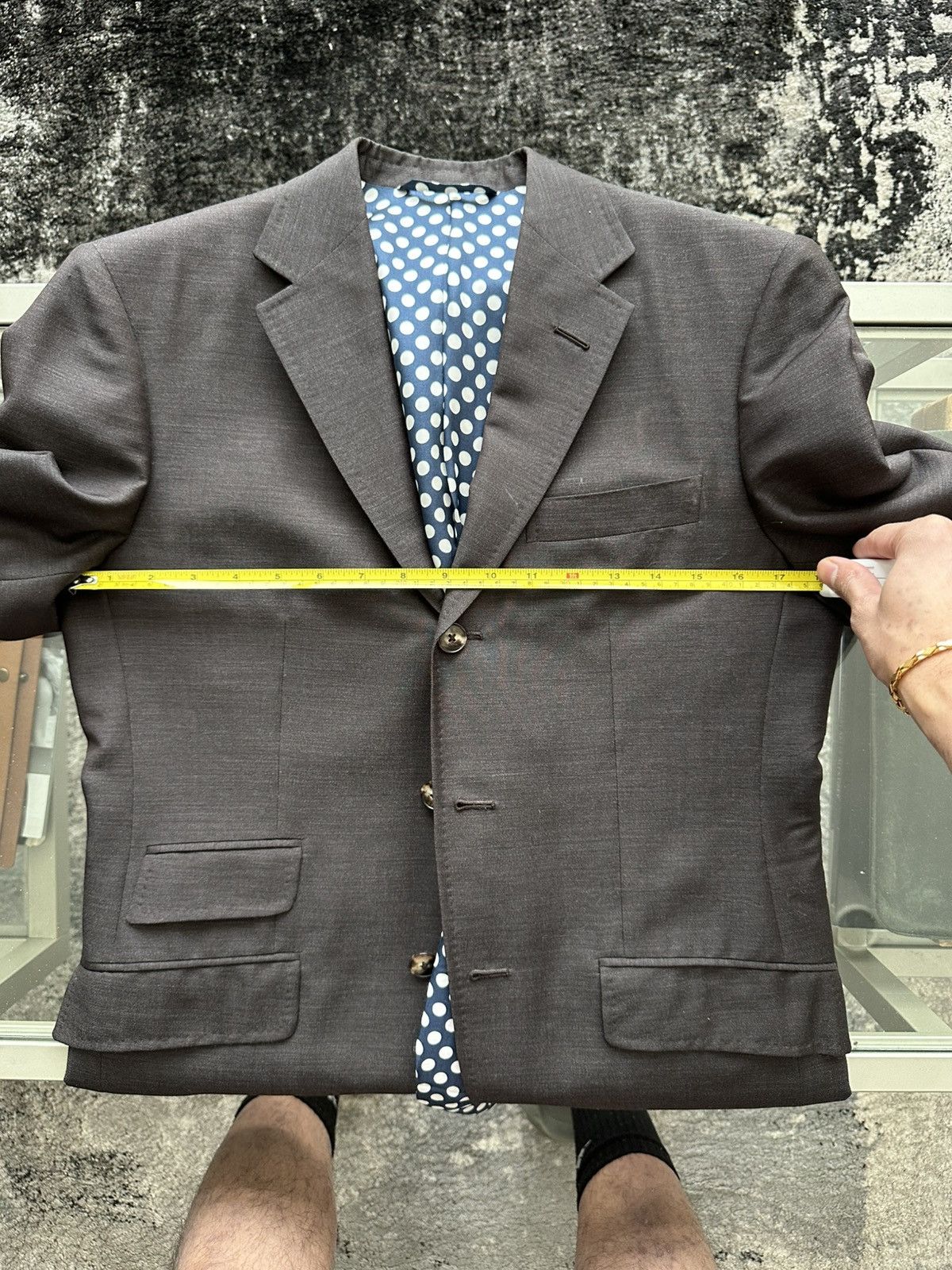 Duchamp London REEVES London (NYC) Bespoke Sample Suit Size 36R - 10 Thumbnail