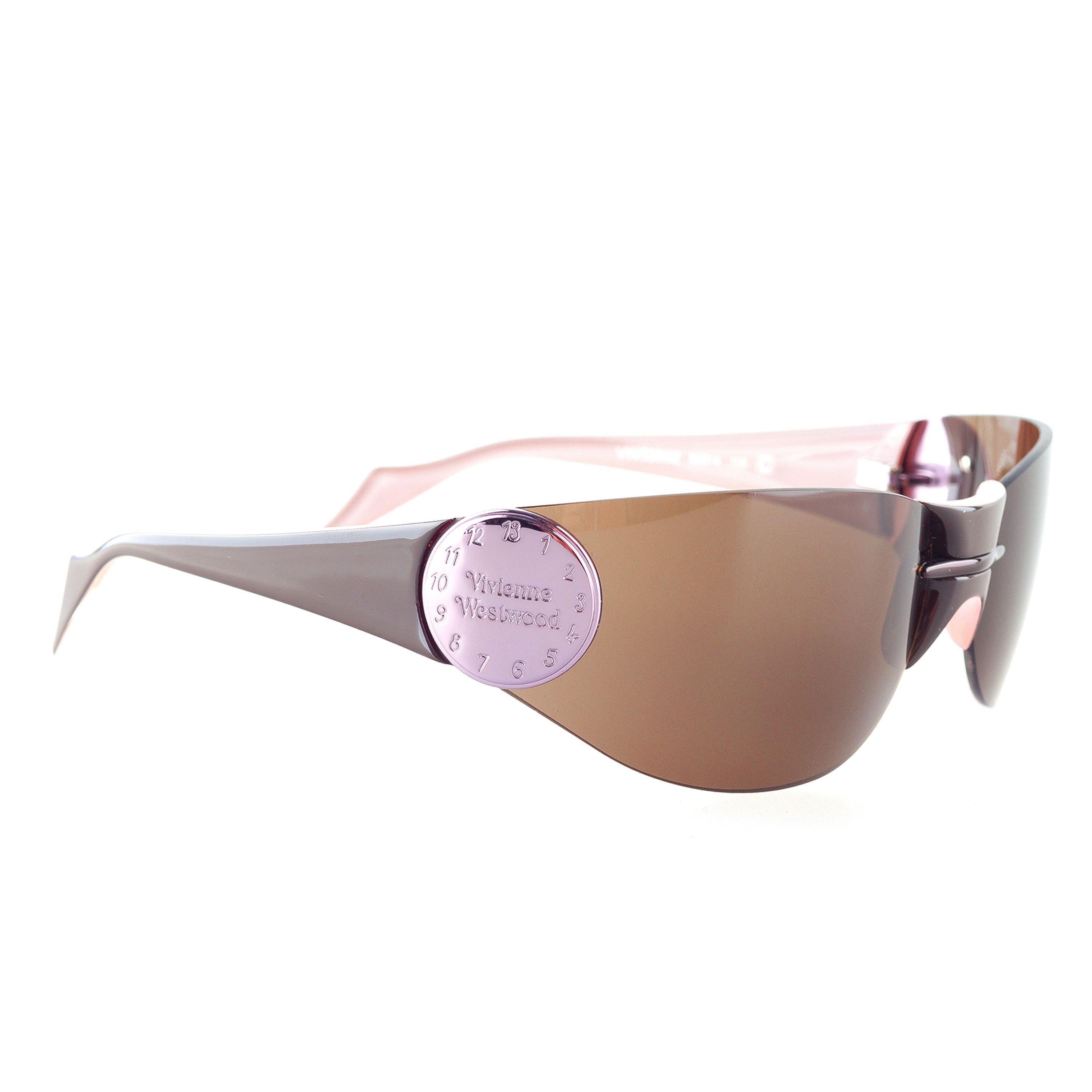 Vivienne Westwood Vivienne Westwood VW53802 Pink Vintage Shield Sunglasses Size ONE SIZE - 5 Thumbnail