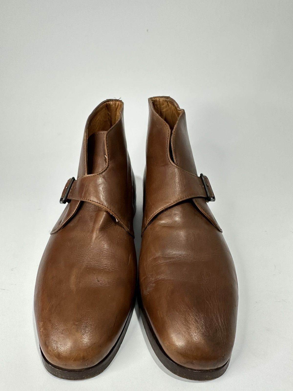 Dolce & Gabbana Vintage 70’s Dolce & Gabbana Monk Strap Leather Ankle Boots. Size US 8 / EU 41 - 3 Thumbnail