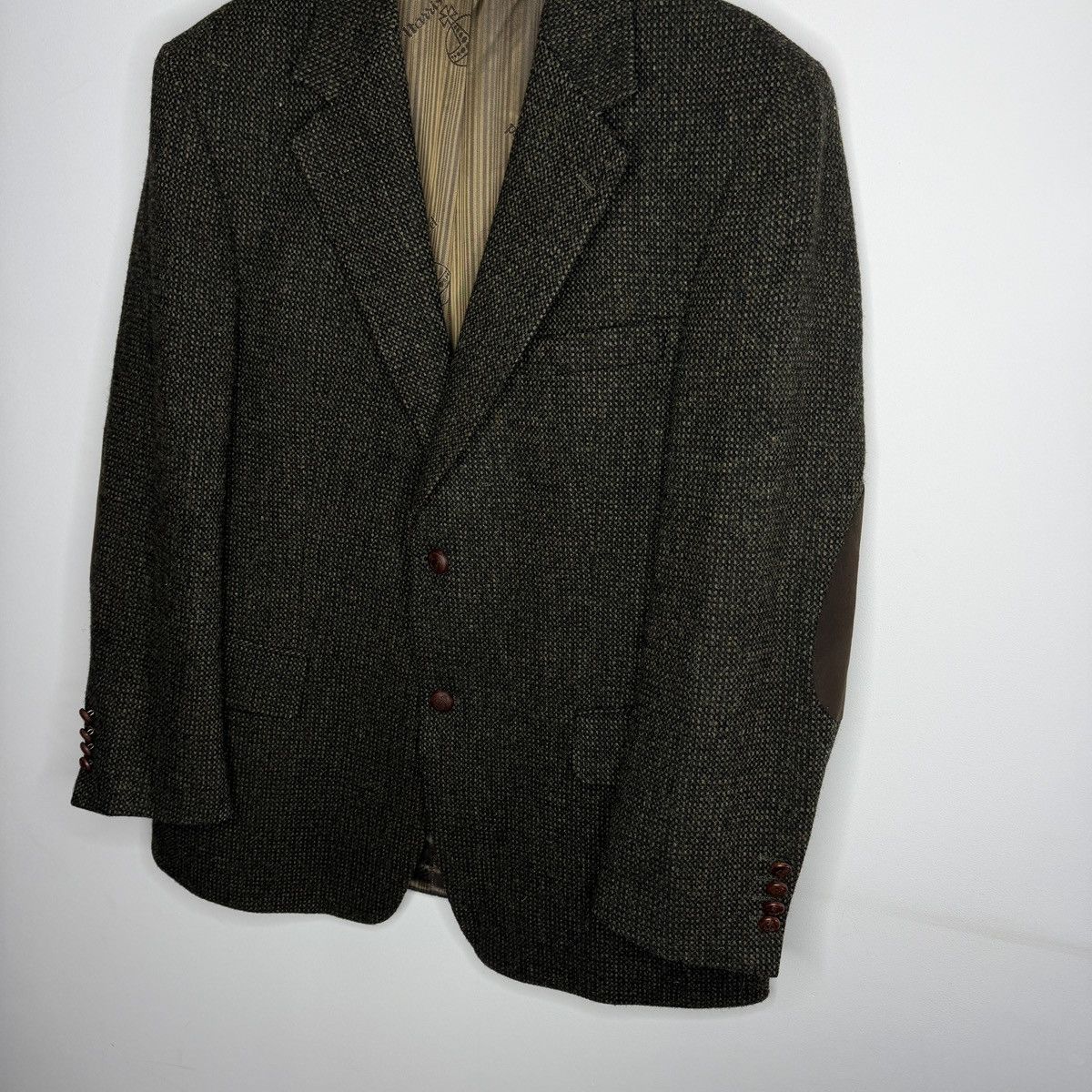 Harris Tweed Vintage Harris Tweed Blazer Tweed Jacket Wool Green Oldmoney Size US L / EU 52-54 / 3 - 2 Thumbnail