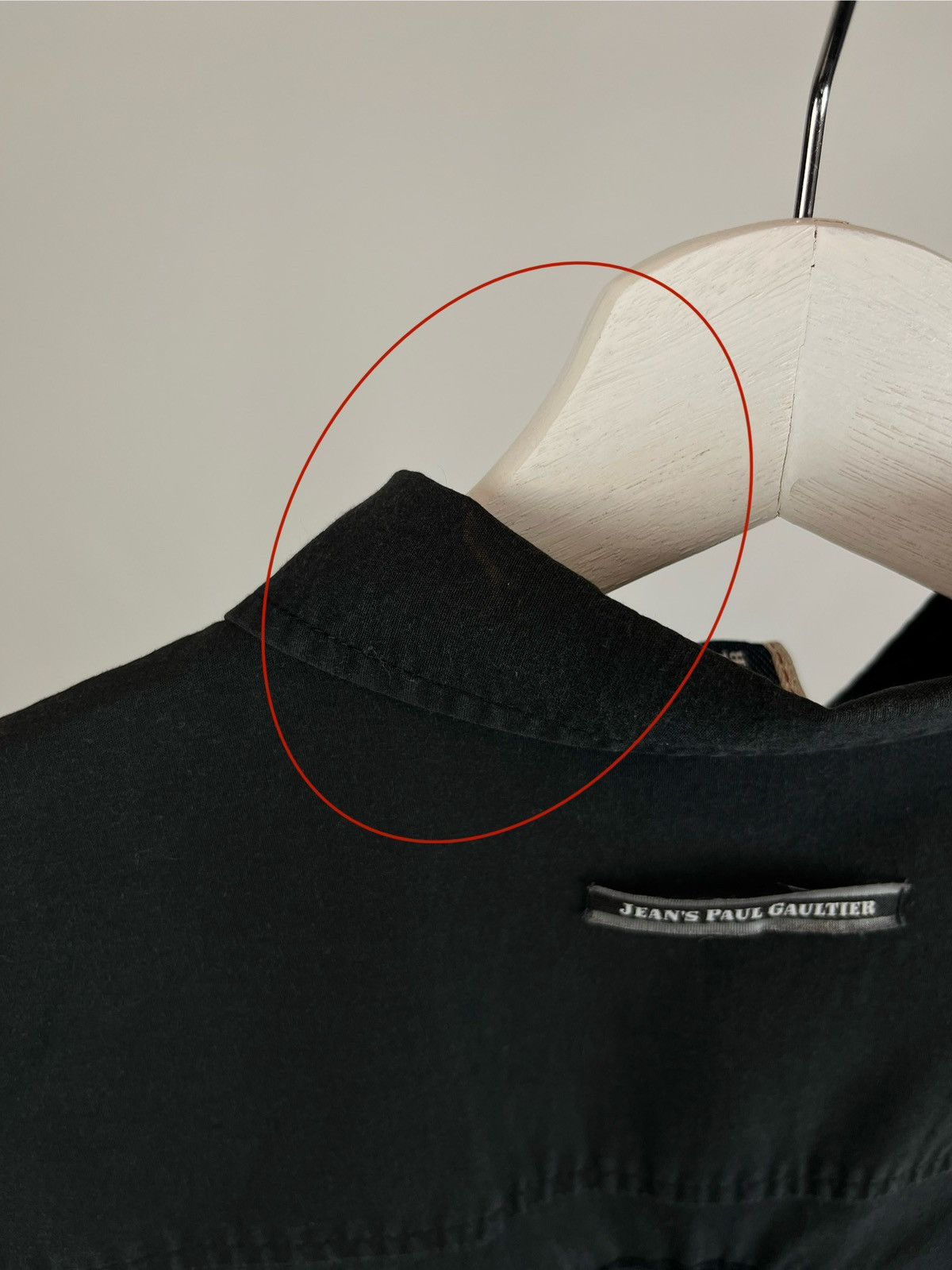 Jean Paul Gaultier Vintage Jean Paul Gaultier Black Shirt Double Big Logo Size S / US 4 / IT 40 - 11 Thumbnail