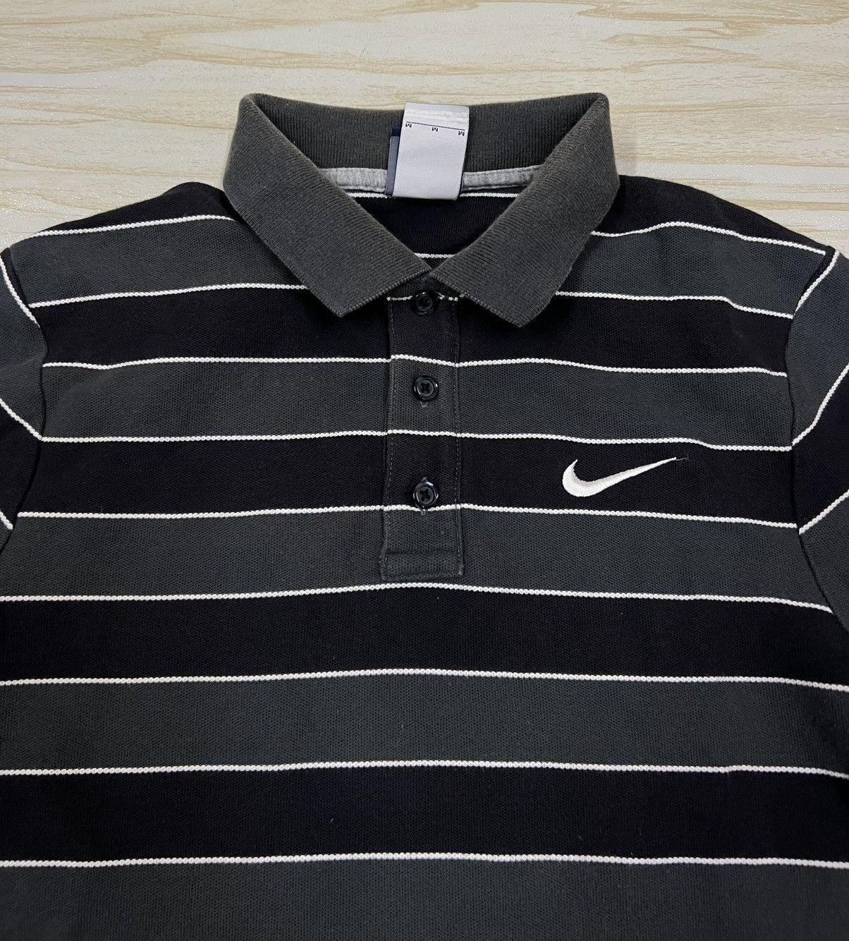 Nike Nike Stripped Polo Shirt Size US S / EU 44-46 / 1 - 2 Thumbnail