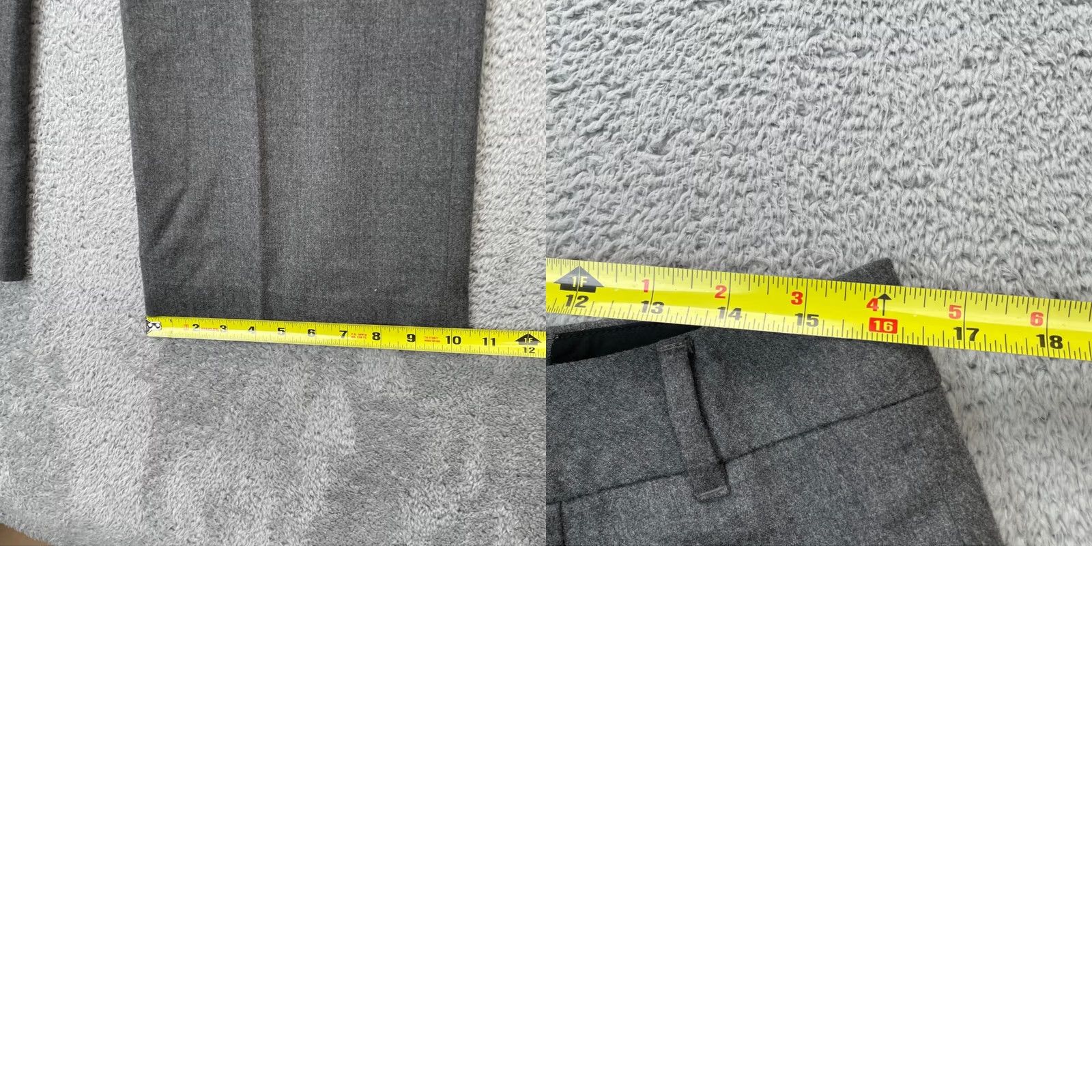 Talbots Talbots Heritage Pants Womens 4 Gray Heathered Wide-Leg Dress Pants Regular Inseam 28 in Gray Wool Blend Formal Dress Pants Womens Mens? Size 24" / US 00 / IT 34 - 8 Thumbnail