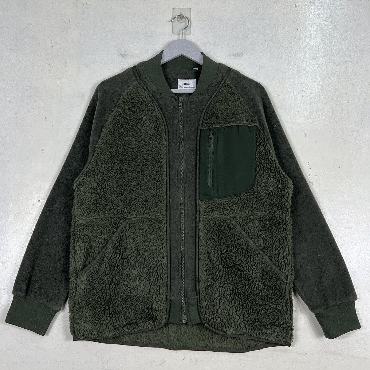 White Mountaineering 🔥 WHITE MOUNTAINEERING FLEECE BOMBER JACKET Size US S / EU 44-46 / 1 - 2 Thumbnail
