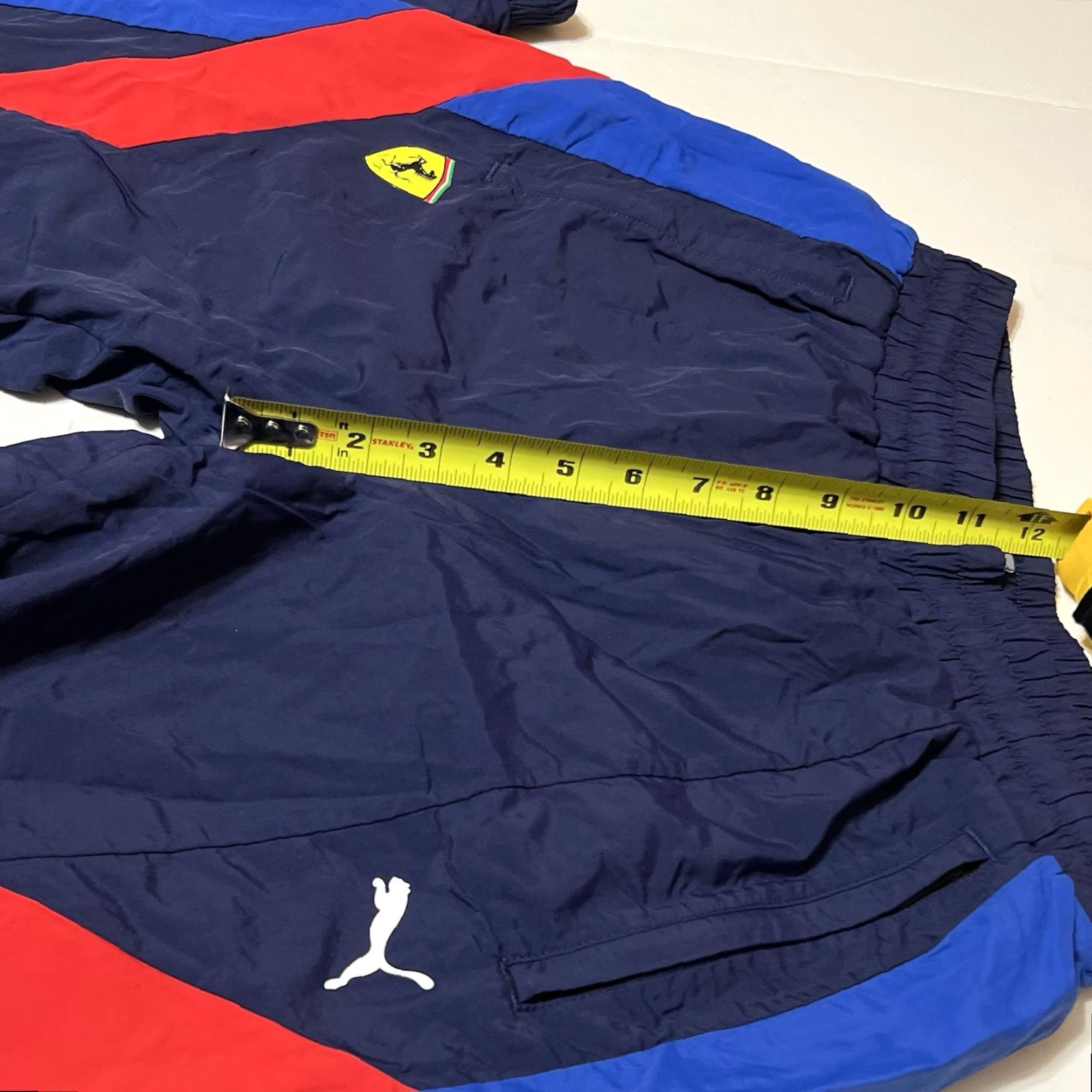 Puma PUMA Scuderia Ferrari Track Pants Mens Small Blue Red Woven Jogger Athletic Size US 29 - 4 Thumbnail