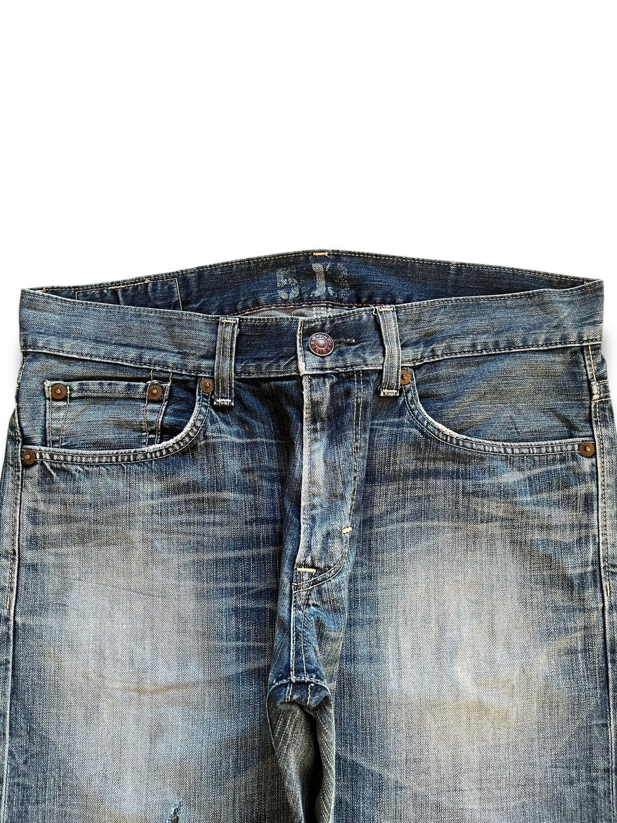 Edwin × Japanese Brand Vintage Japanese Edwin 503 Blue Trip Baggy Style Jeans Size US 36 / EU 52 - 5 Thumbnail