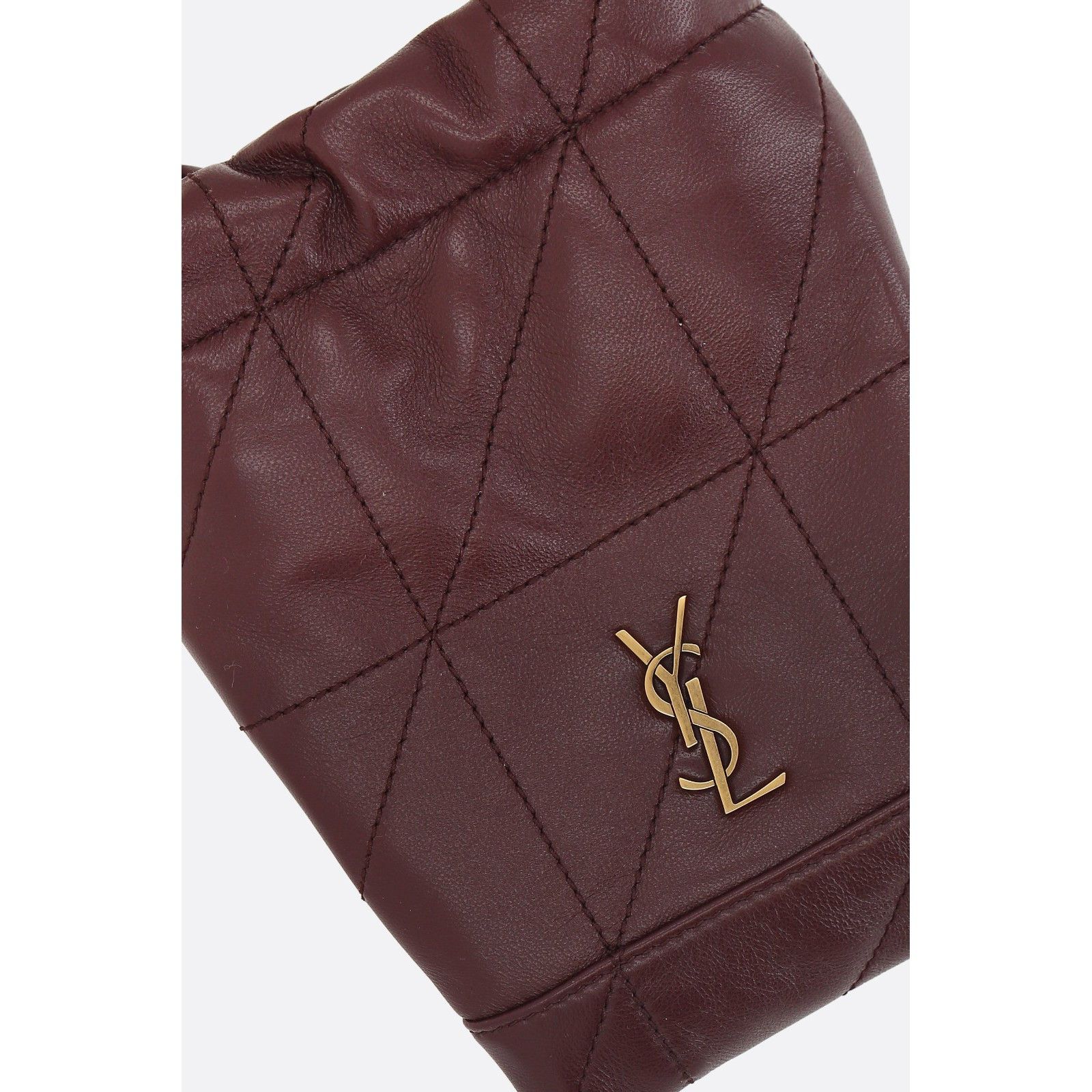 AMI SAINT LAURENT Jamie Mini Red Leather Pouch Bag New & Authent Size ONE SIZE - 4 Thumbnail
