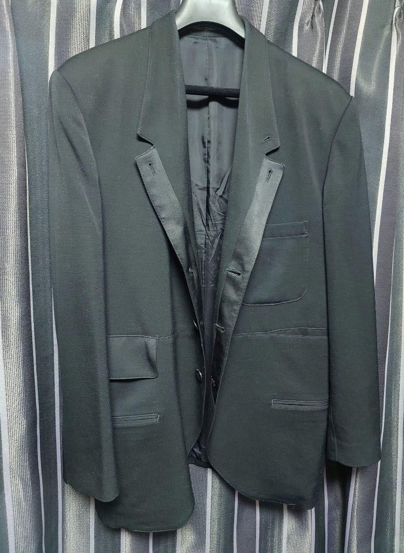 Yohji Yamamoto POUR HOMME 24ss Silk switching wool tuxedo jacket Size US M / EU 48-50 / 2 - 3 Thumbnail