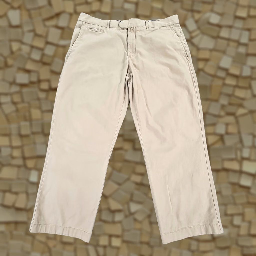 Ermenegildo Zegna Zegna Mens Chino Trousers Beige W36 L25 Regular Fit Cotton Stretch Pants Size US 36 / EU 52 - 1 Thumbnail