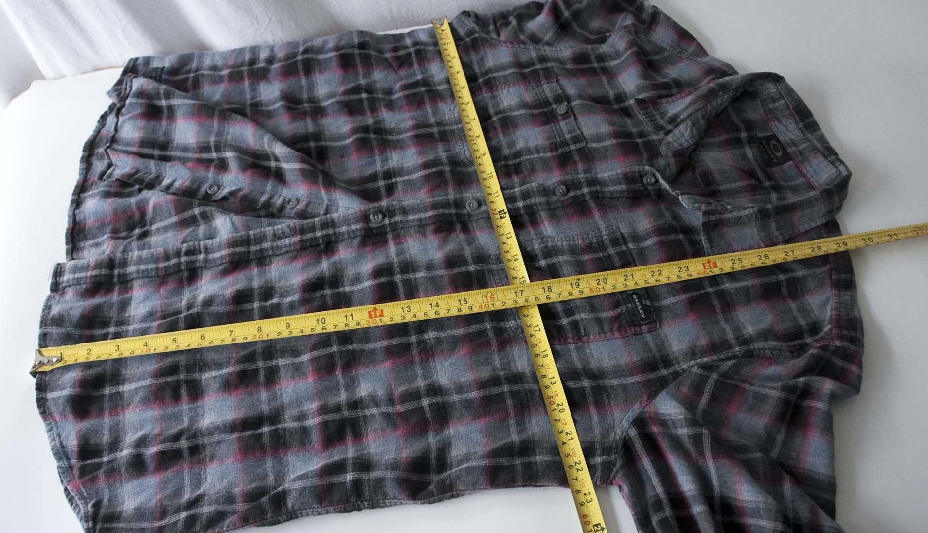 Oakley Oakley Shirt Flannel Size L/XL Gray Size US XL / EU 56 / 4 - 4 Thumbnail