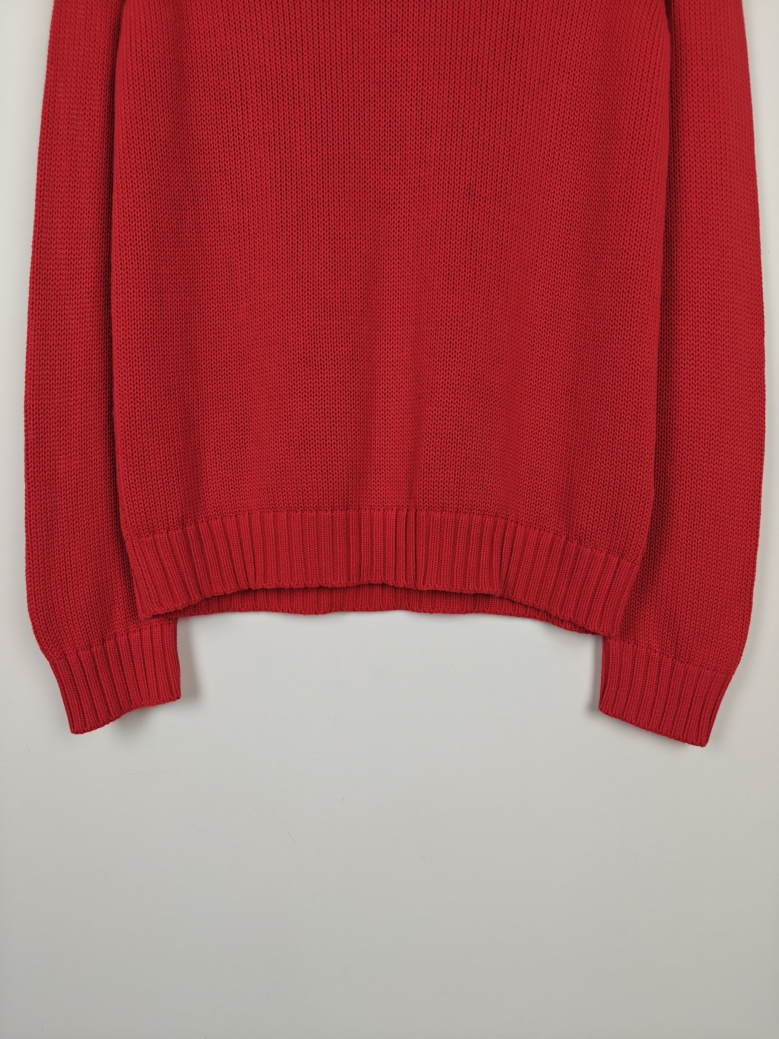 Armani Armani Jeans Sweater Knit VTG Pullover V-Neck Red size M Size US M / EU 48-50 / 2 - 3 Thumbnail