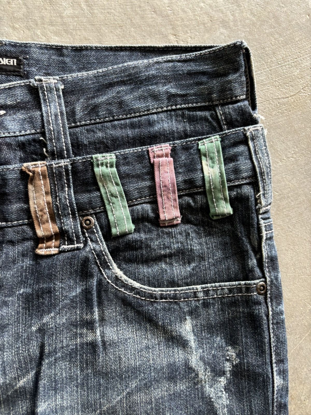 PPFM CRAZY DOUBLE WAIST NYLAUS PUNK GRUNGE SICK FADED CLAW WASHED Size US 32 / EU 48 - 9 Thumbnail