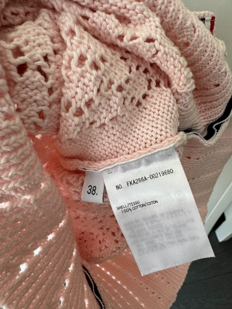 Thom Browne Thom Browne Pink knitted shell short sleeves Size XS / US 0-2 / IT 36-38 - 5 Thumbnail