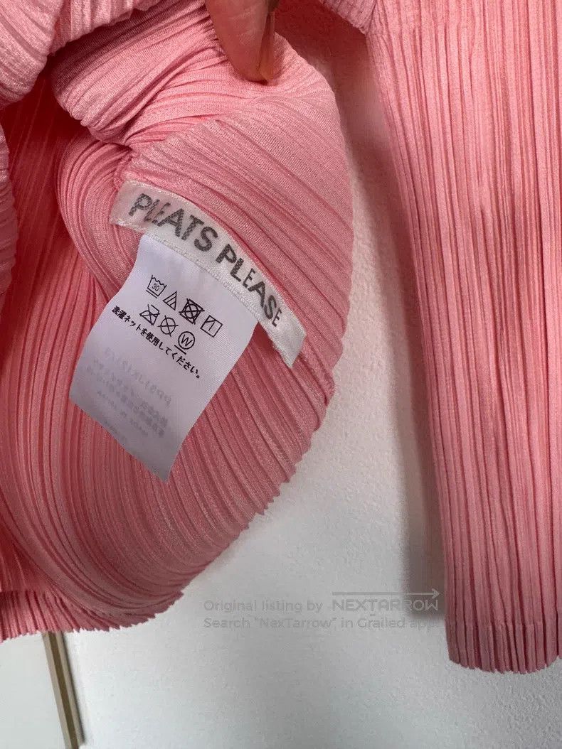 Issey Miyake Issey Miyake Pink Long Sleeve Top Size L / US 10 / IT 46 - 2 Thumbnail