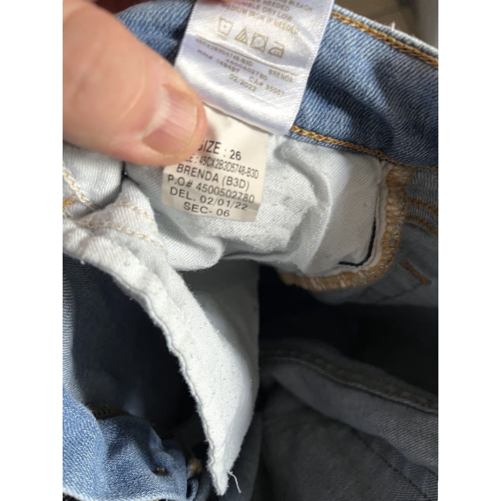Vintage Joes Jeans Women Brenda High Rise Skinny Jeans 26 Blue Denim Cotton Elastane Slim 5-Pocket Design Size 26" / US 2 / IT 38 - 6 Thumbnail