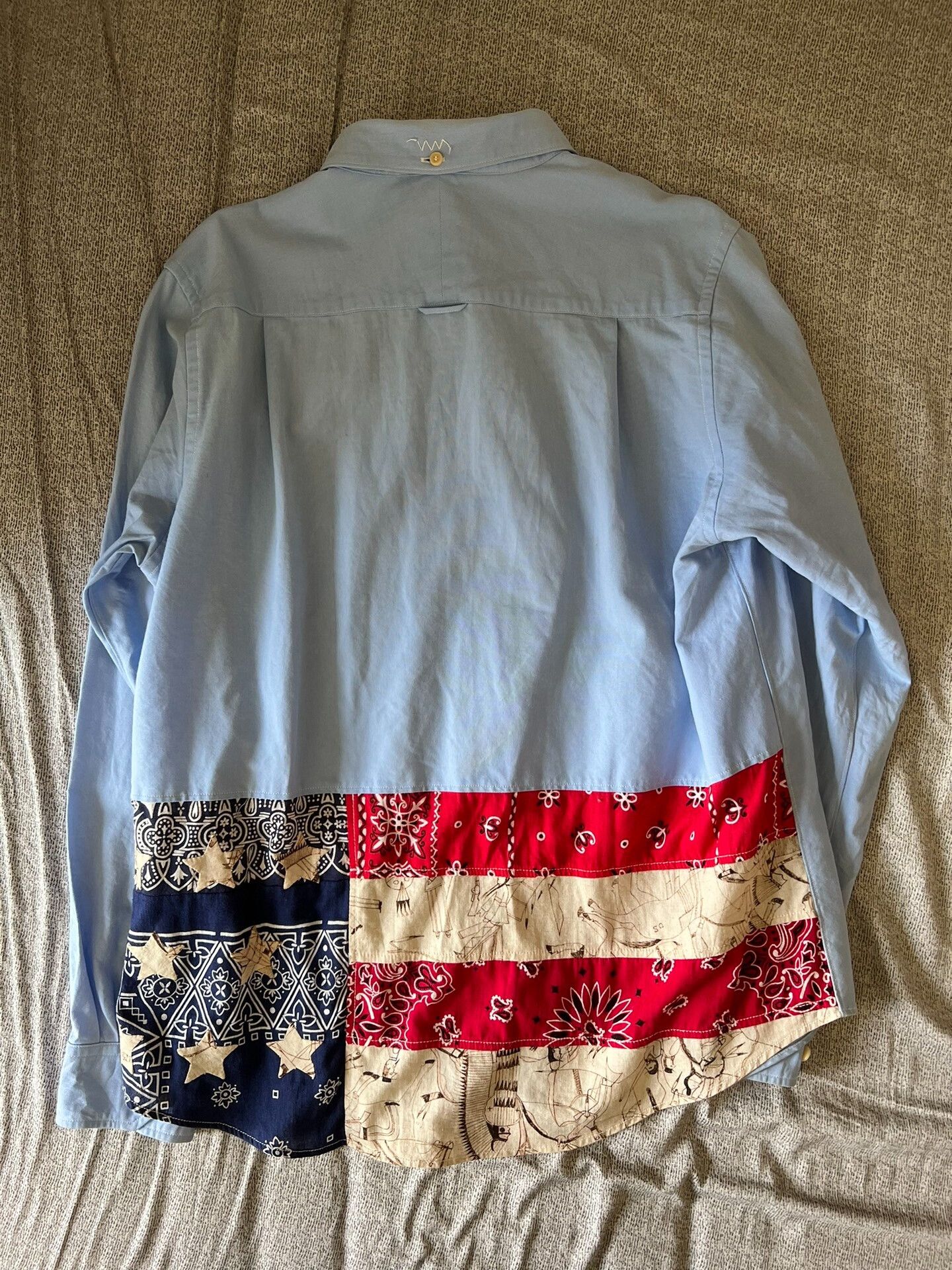 VISVIM｜15SS Lungta Stars B.D. L/S（Bl・４） Visvim VISVIM LUNGTA STARS FLAG SHIRT 15SS | Grailed