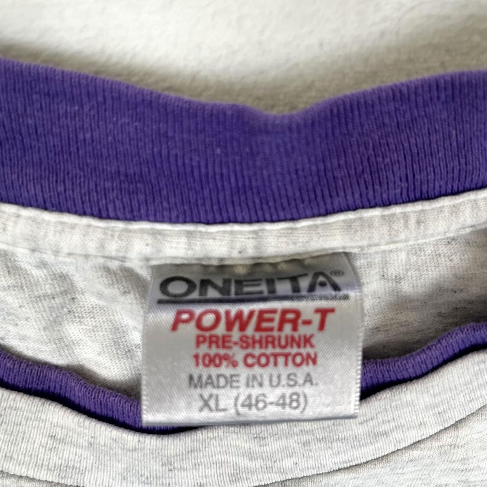 Vintage VINTAGE Oneita Magical Moments T-Shirt Mens XL Gray 1994 90s Graphic Print Crew Neck Short Sleeve Preshrunk Size US XL / EU 56 / 4 - 4 Thumbnail