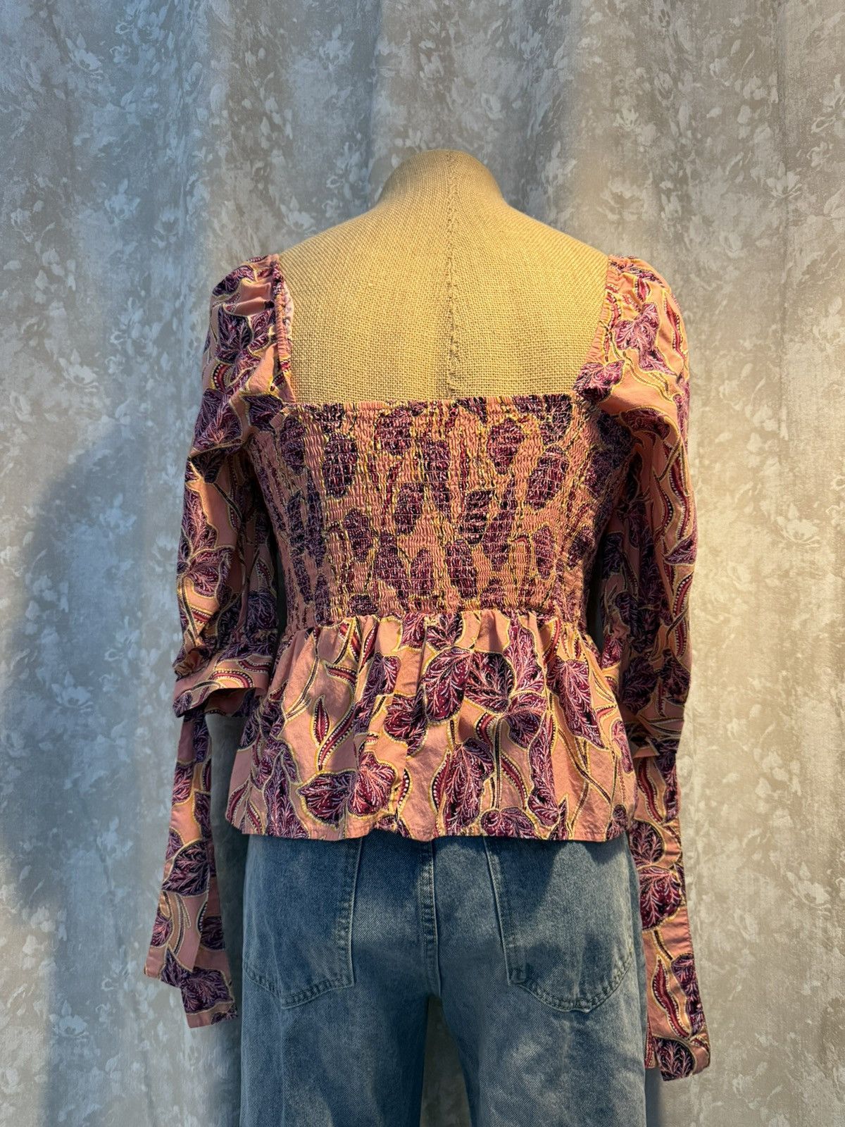 Other Boho Smocked Puff Sleeve Blouse – Size Medium Size M / US 6-8 / IT 42-44 - 7 Thumbnail
