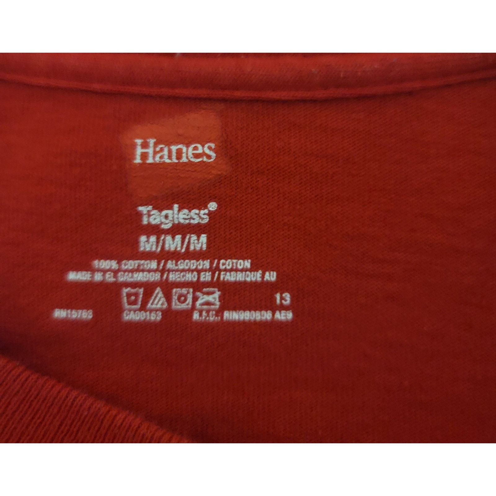 Hanes Hanes Red Anaheim Ducks Hockey Hiller 1 Distressed Graphic Size US M / EU 48-50 / 2 - 3 Thumbnail